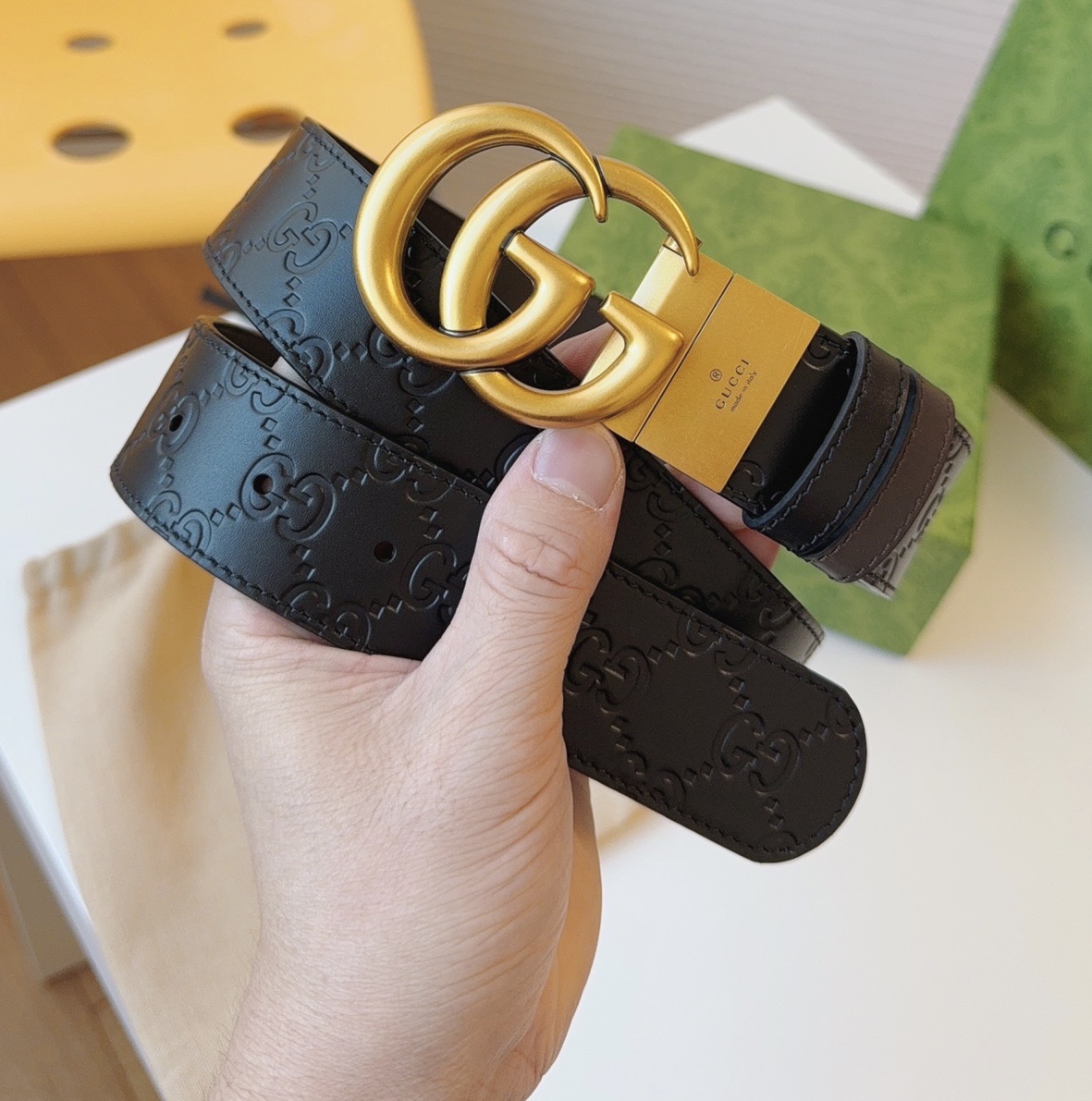 Male Leather Belt Top Grain Leather M