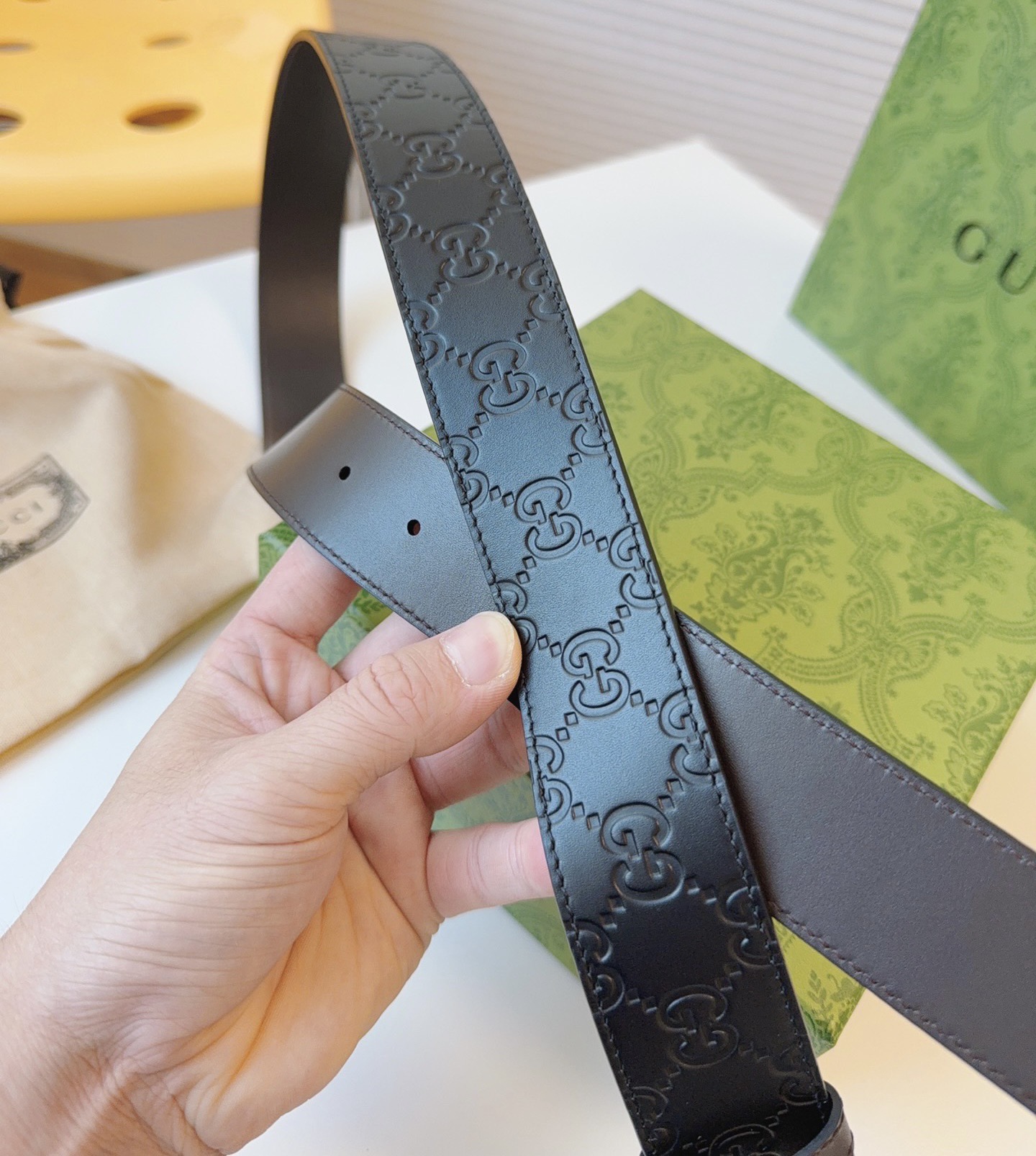 Male Leather Belt Top Grain Leather M