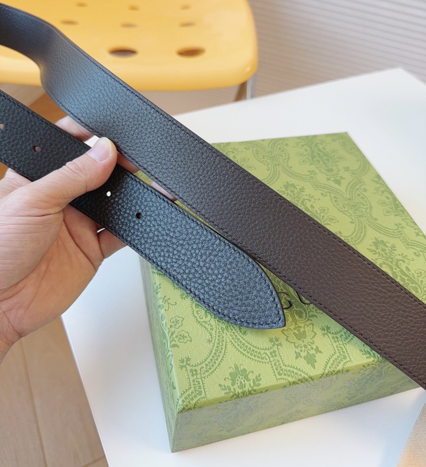 Male Leather Belt Top Grain Leather M