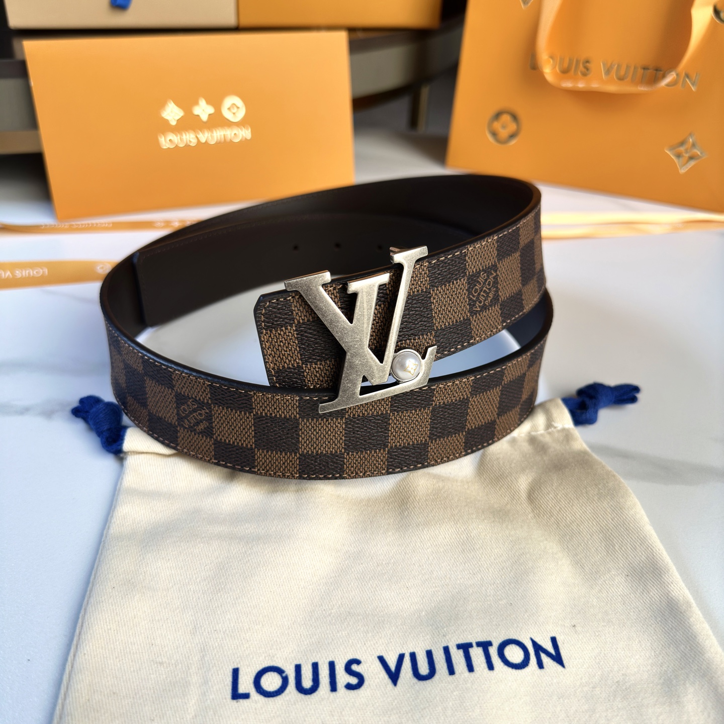 Louis Vuitton Basic Belt Cow Leather S-l