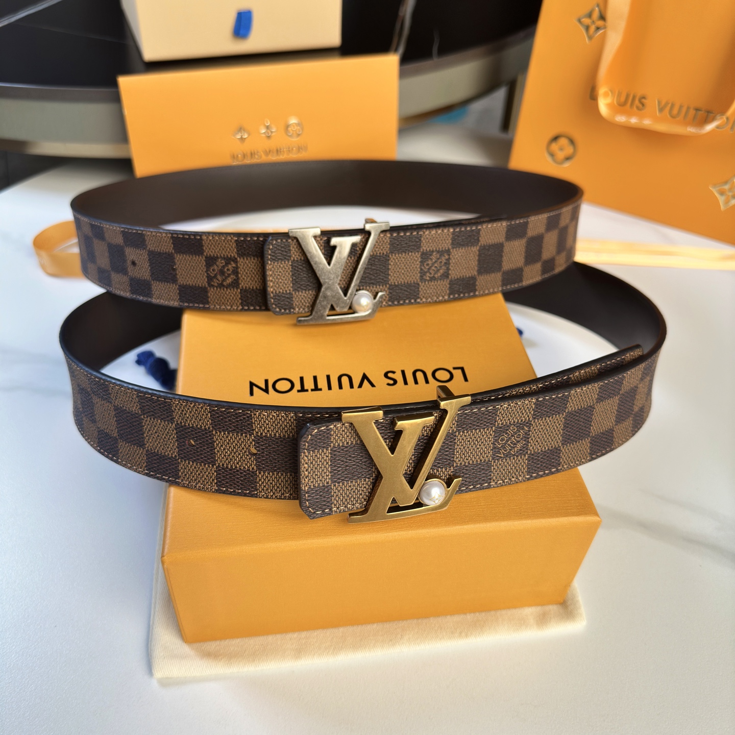 Louis Vuitton Basic Belt Cow Leather S-l