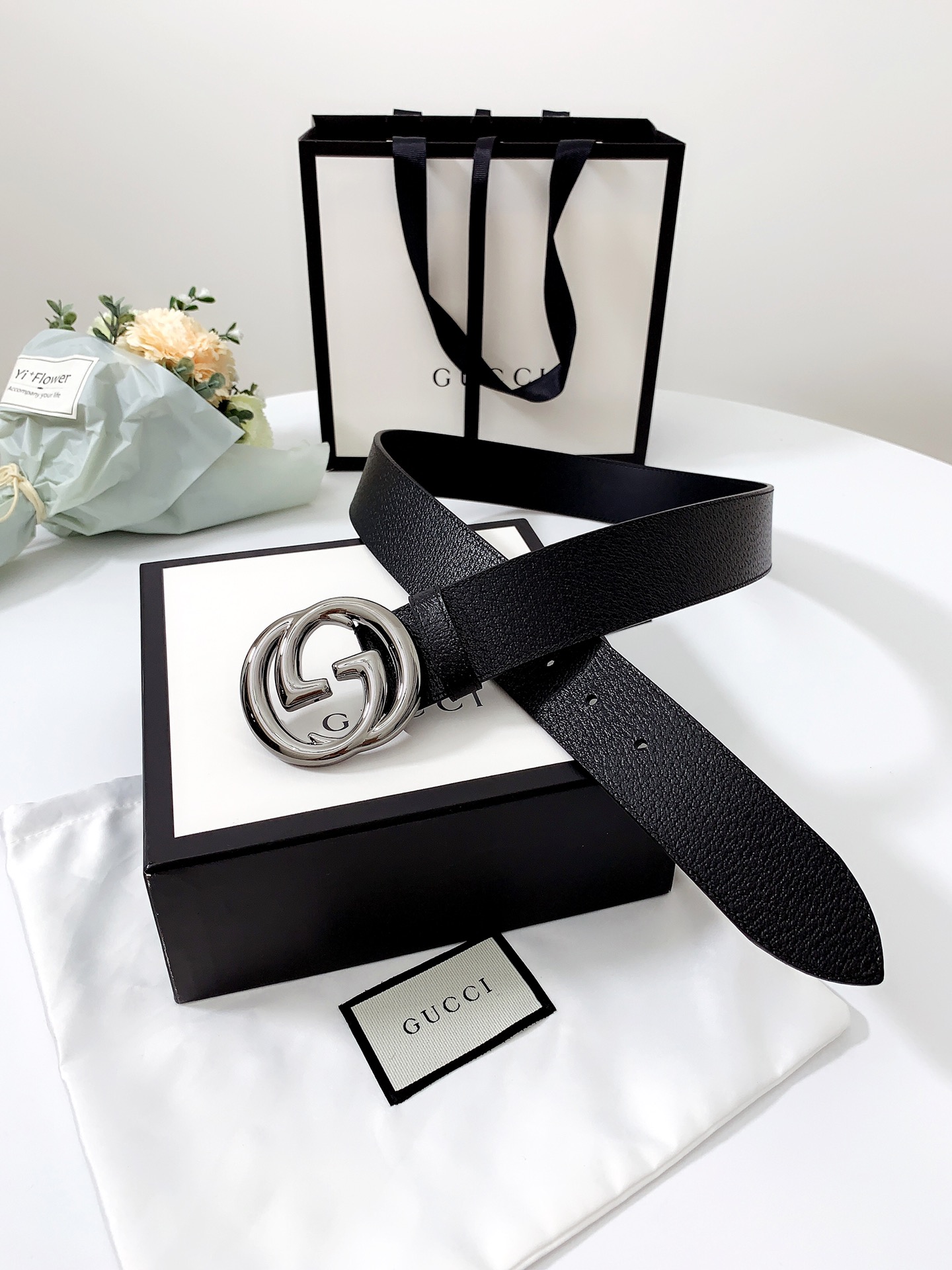 Gucci Male Basic Belt Cow Leather