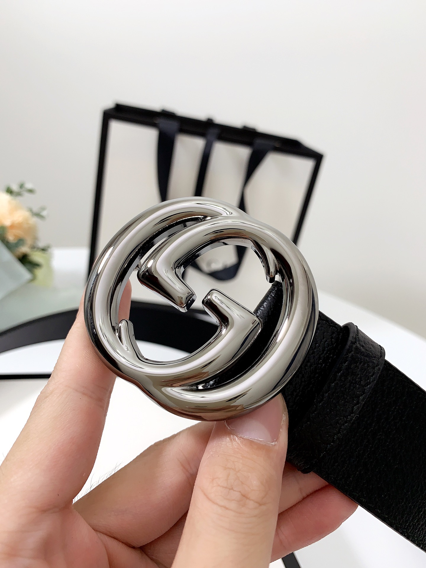 Gucci Male Basic Belt Cow Leather