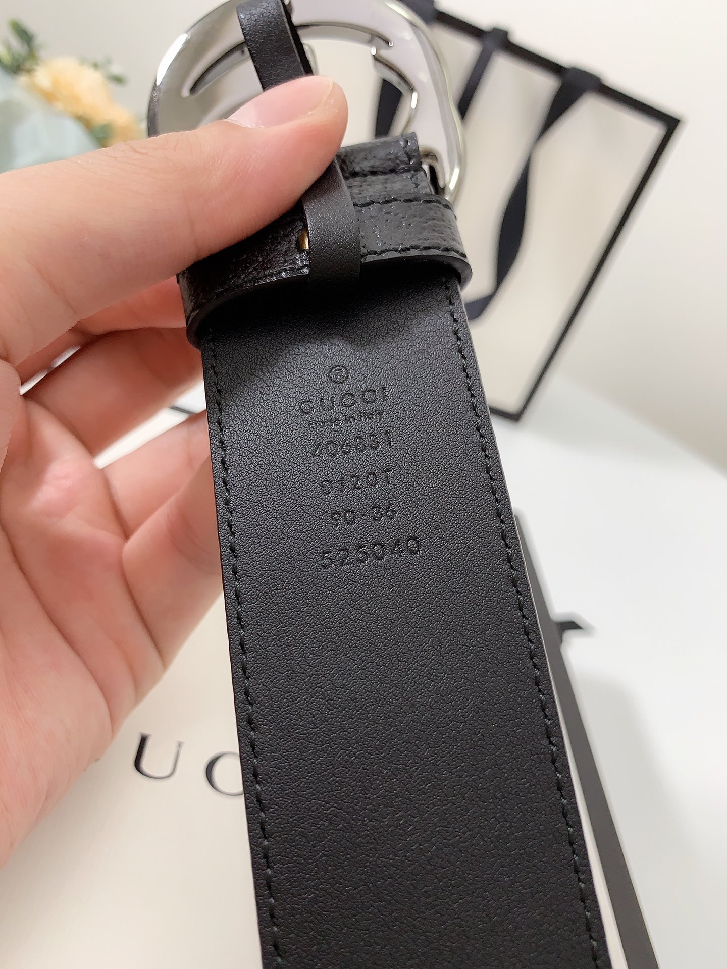 Gucci Male Basic Belt Cow Leather