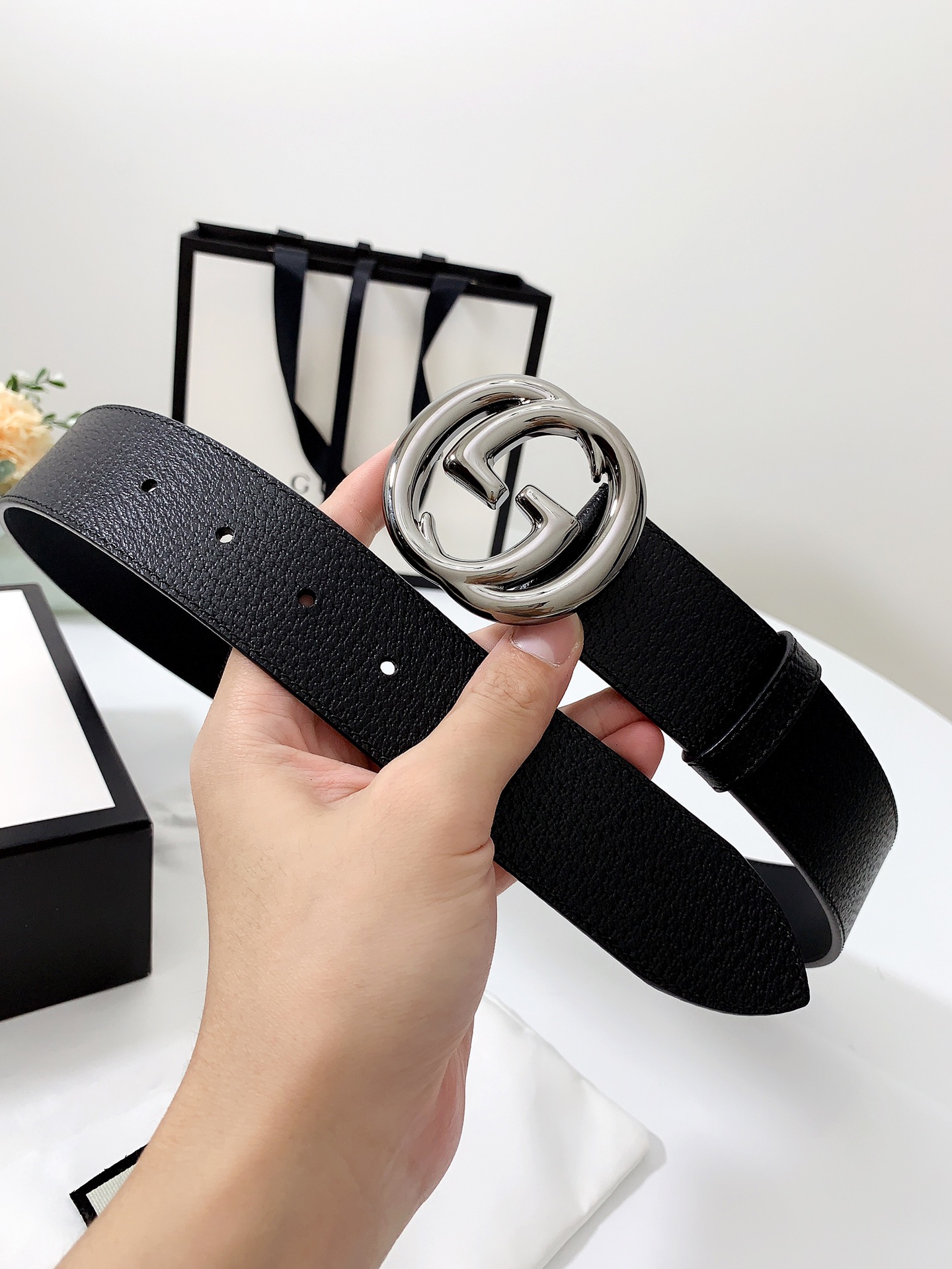 Gucci Male Basic Belt Cow Leather