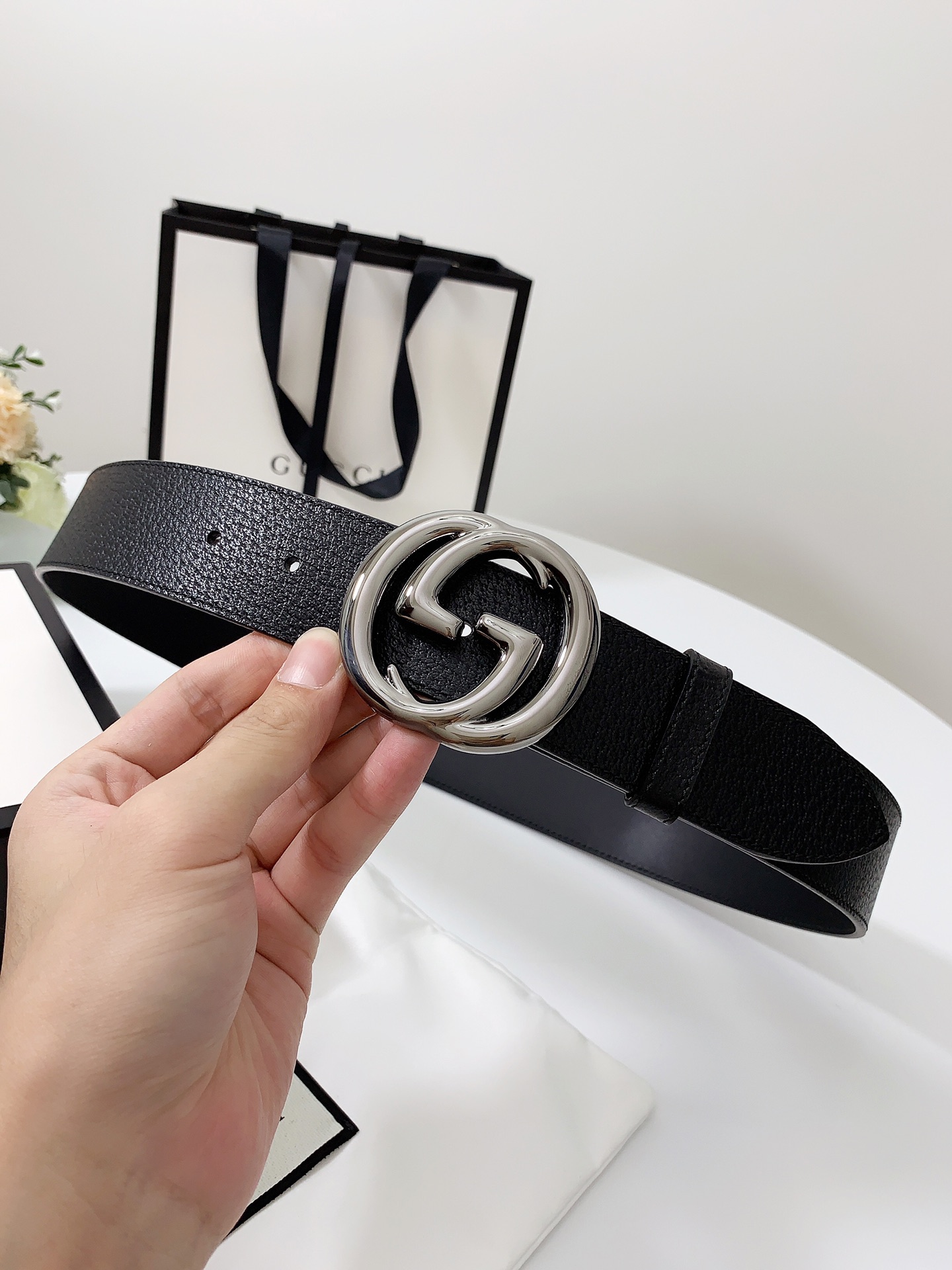 Gucci Male Basic Belt Cow Leather