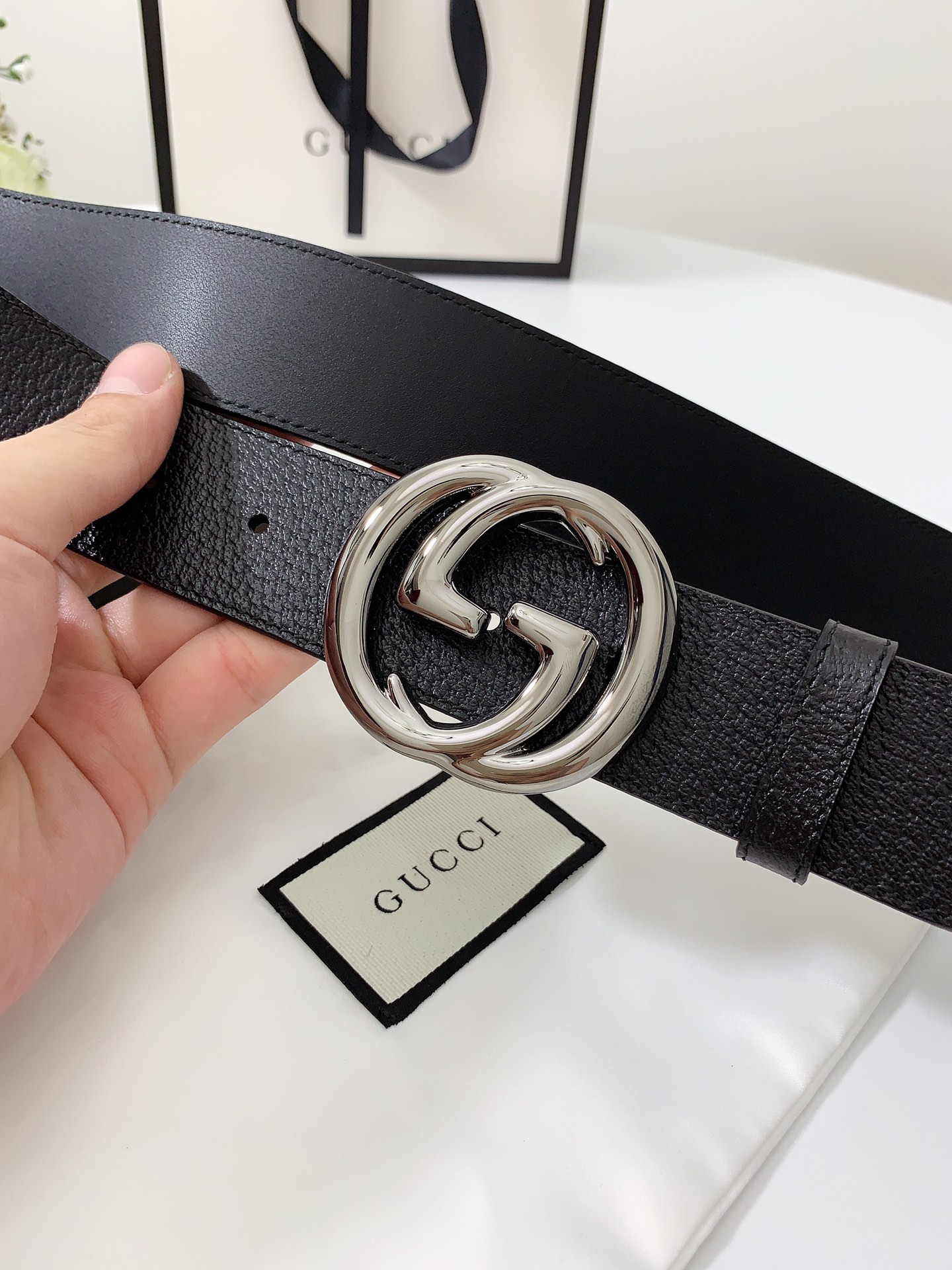Gucci Male Basic Belt Cow Leather