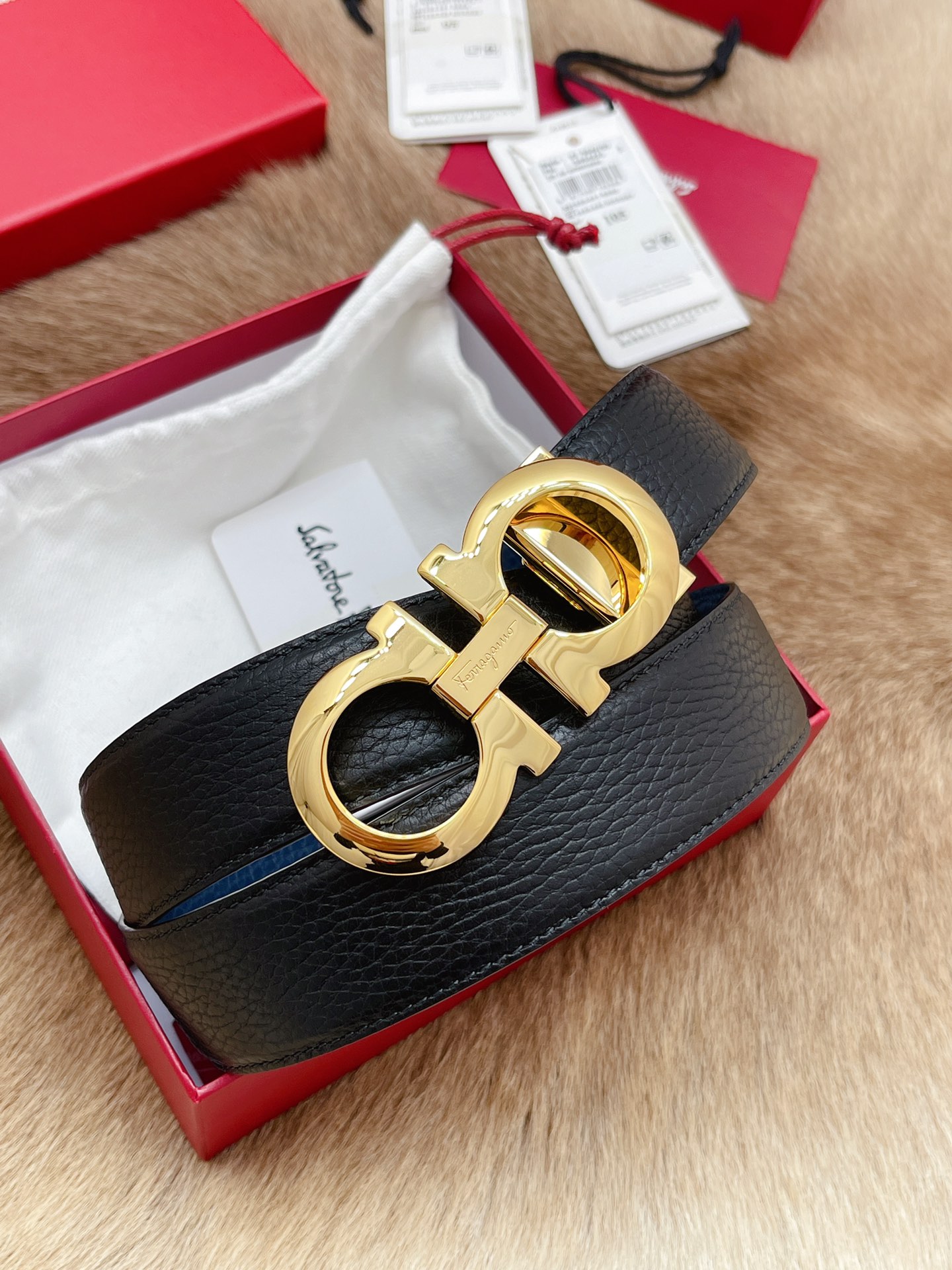 Salvatore Ferragamo Male Leather Belt M