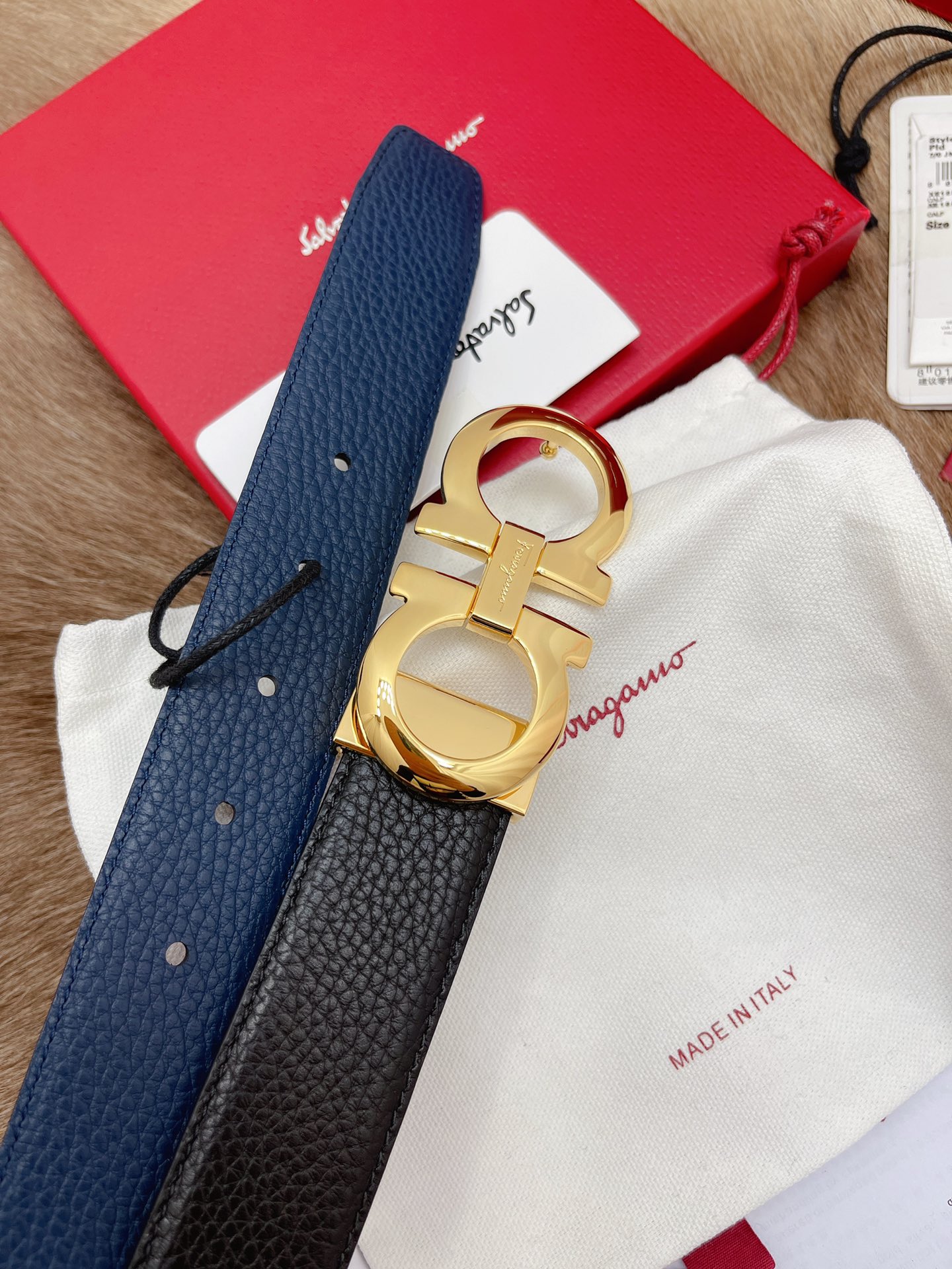 Salvatore Ferragamo Male Leather Belt M