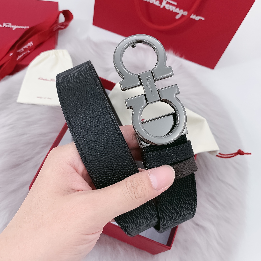 Salvatore Ferragamo Male Leather Belt M