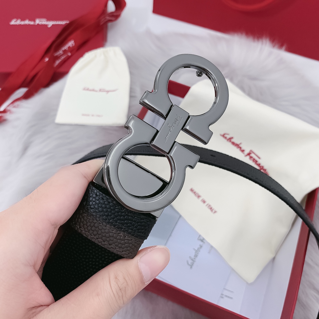 Salvatore Ferragamo Male Leather Belt M