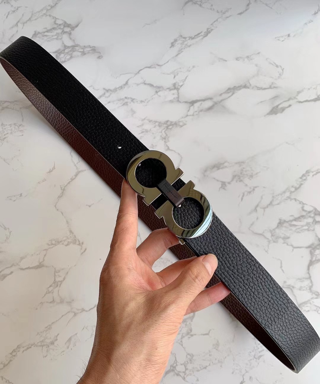 Salvatore Ferragamo Male Leather Belt M