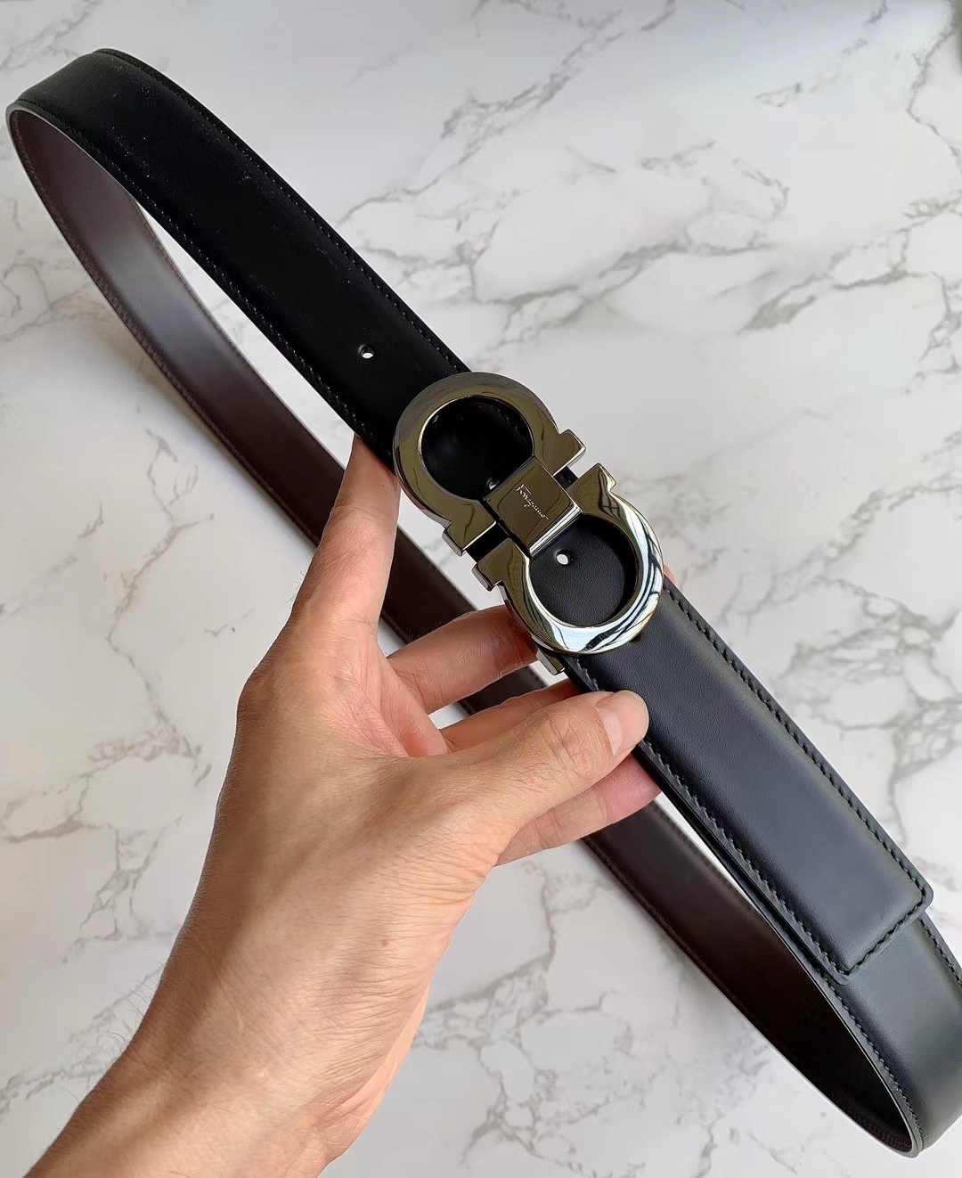 Salvatore Ferragamo Male Leather Belt M