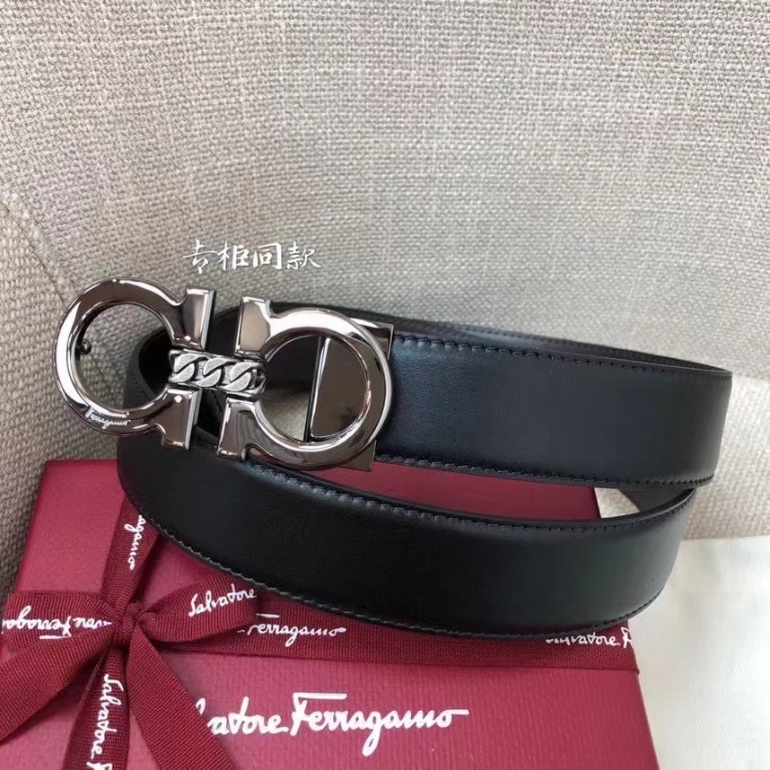 Salvatore Ferragamo Male Leather Belt M
