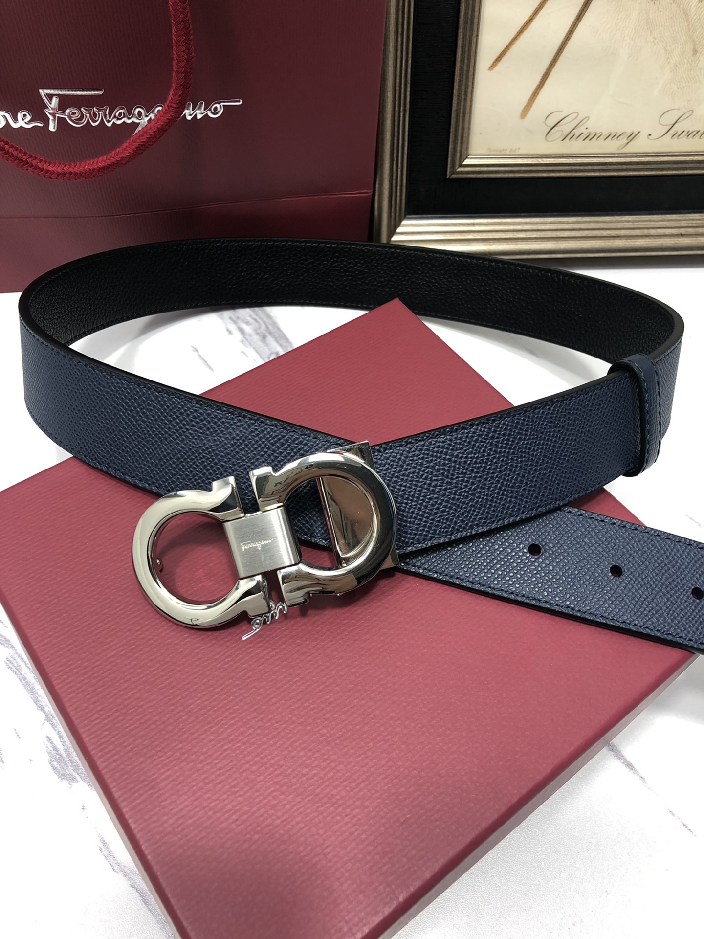 Salvatore Ferragamo Male Leather Belt M