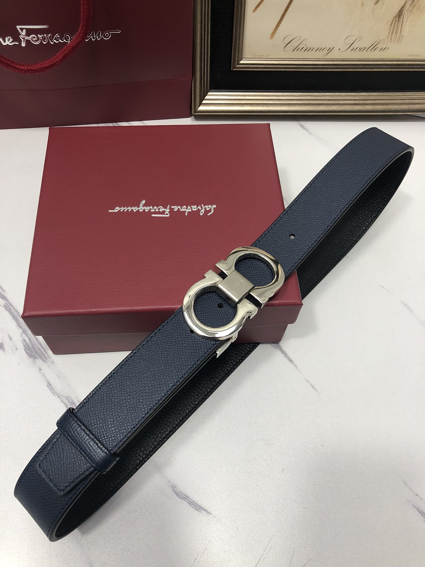 Salvatore Ferragamo Male Leather Belt M