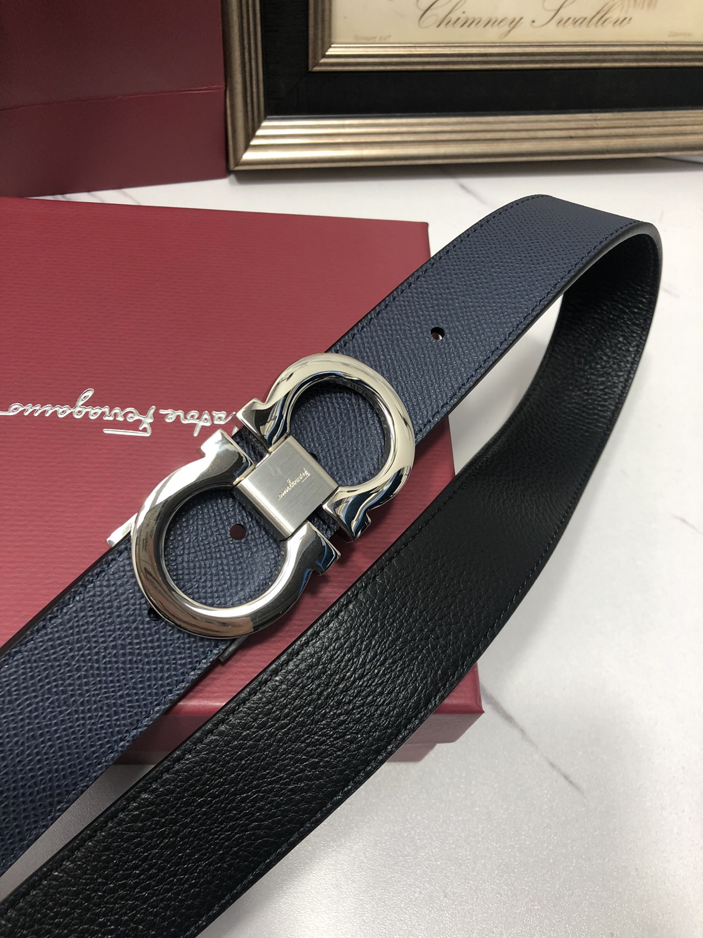 Salvatore Ferragamo Male Leather Belt M