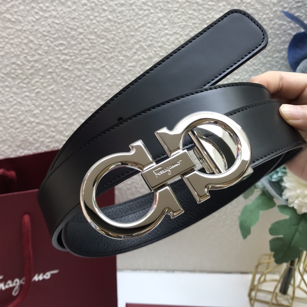 Salvatore Ferragamo Male Leather Belt M