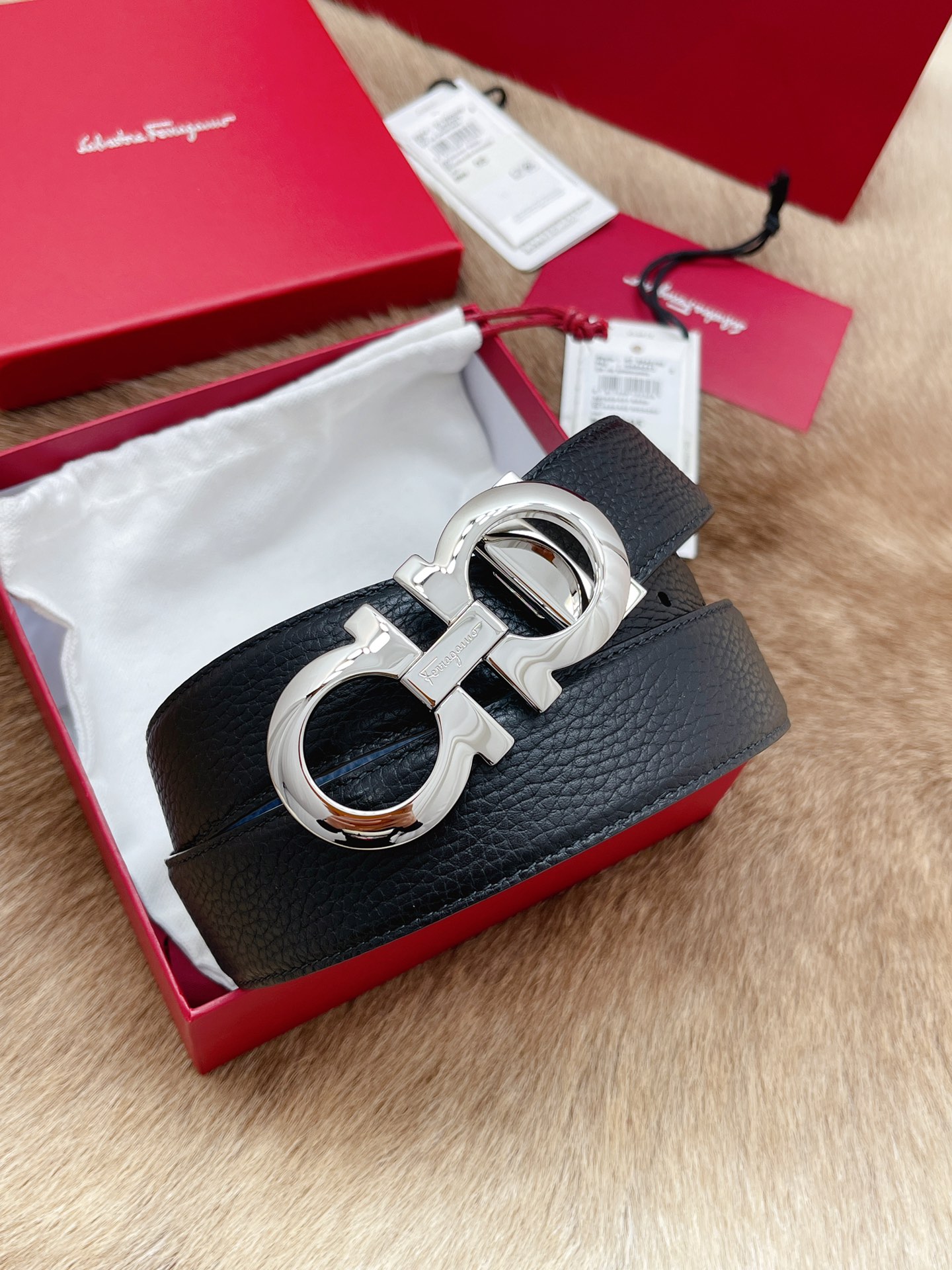 Salvatore Ferragamo Male Leather Belt M