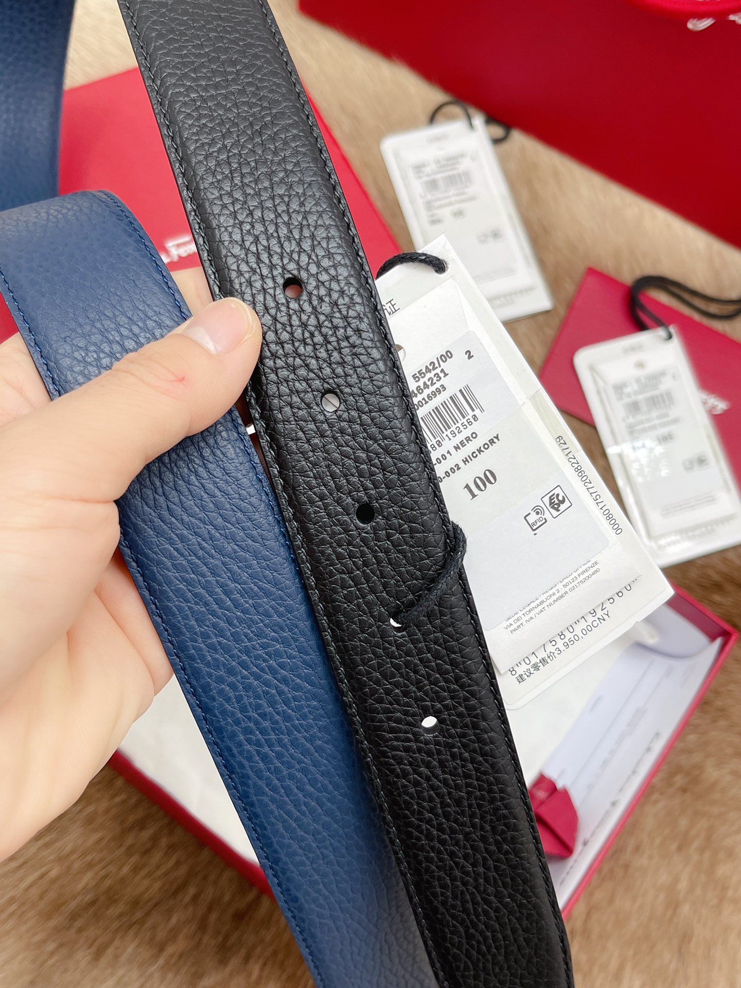 Salvatore Ferragamo Male Leather Belt M