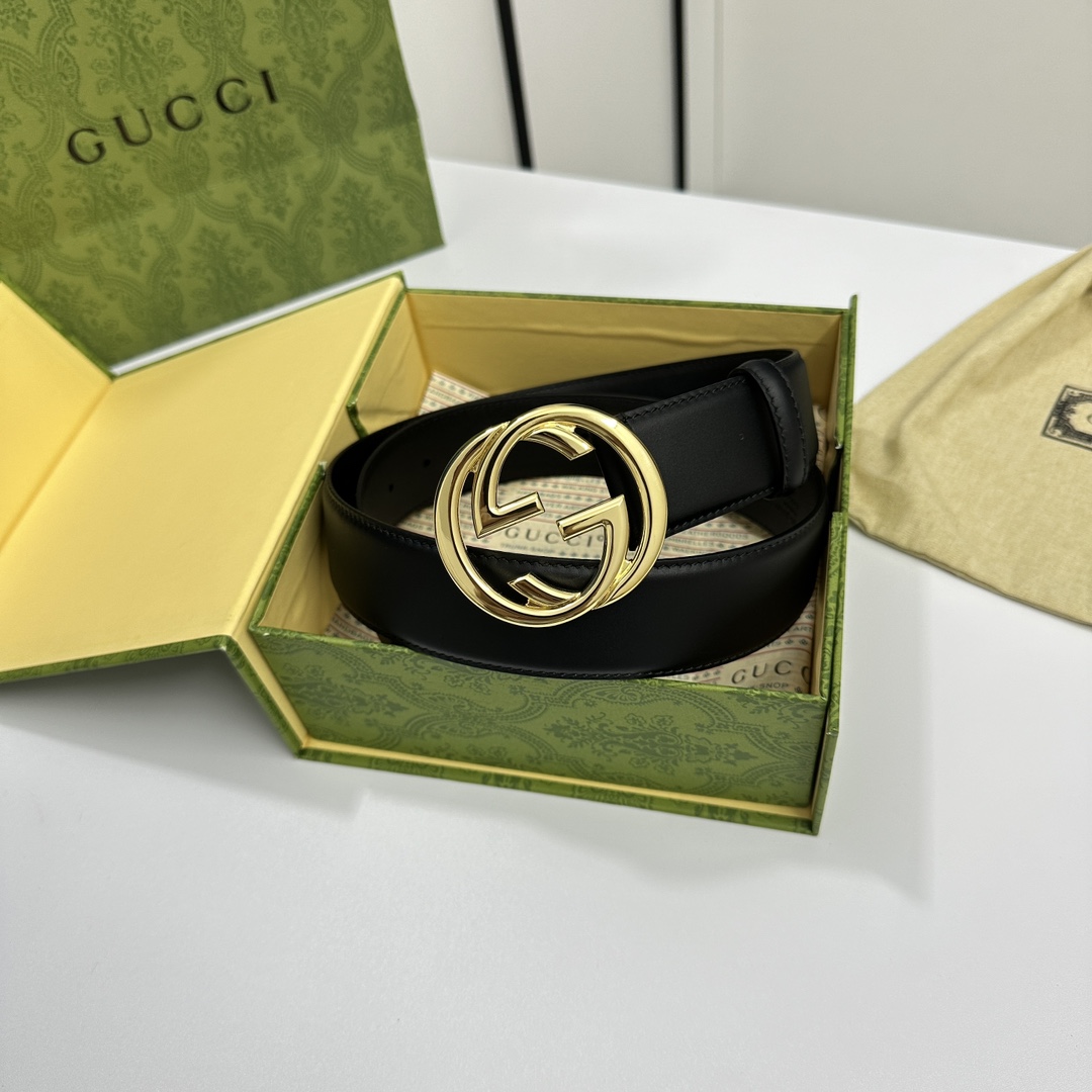 Gucci Basic Belt Cow Leather M