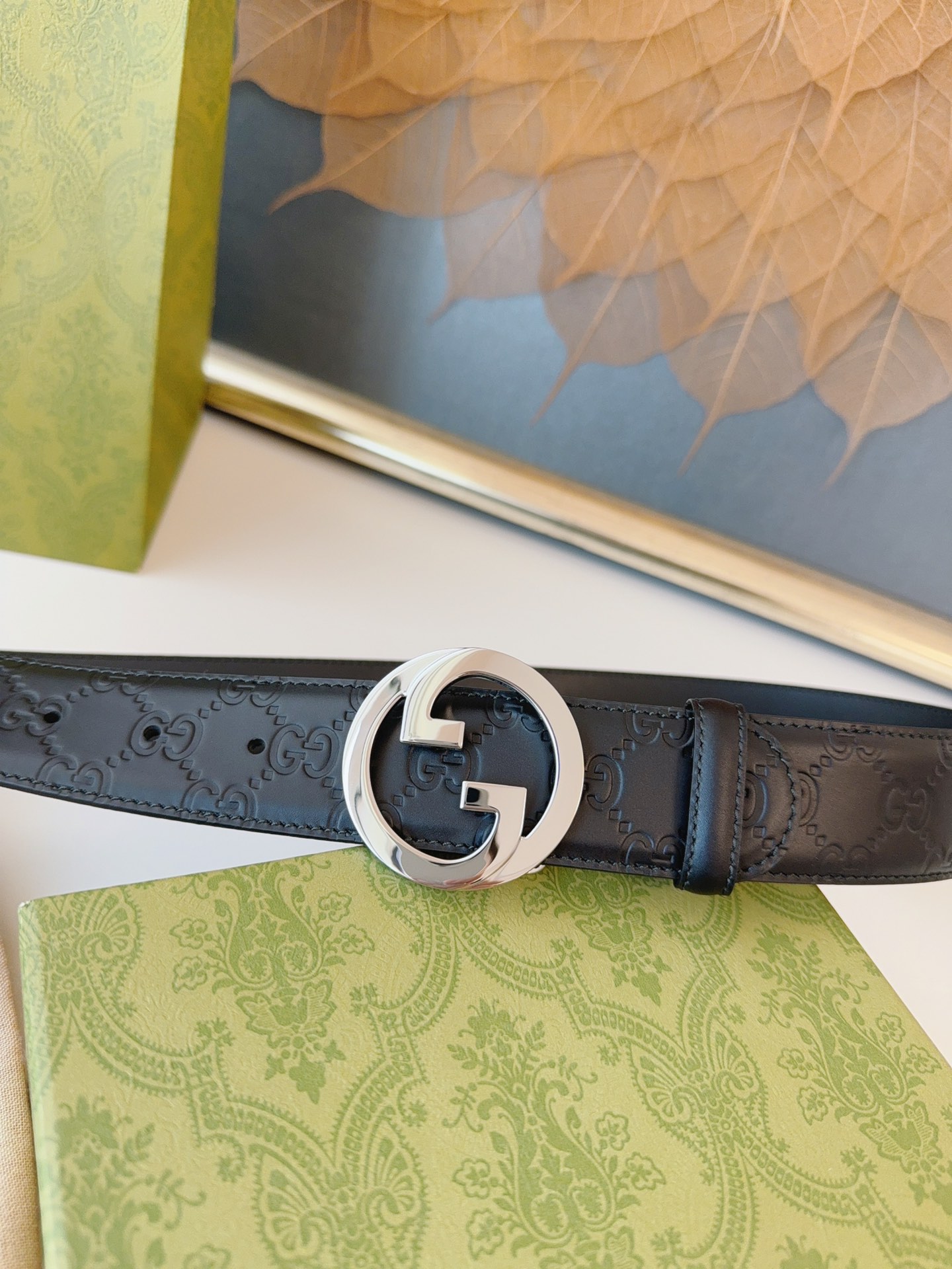 Gucci Basic Belt Cow Leather S-m