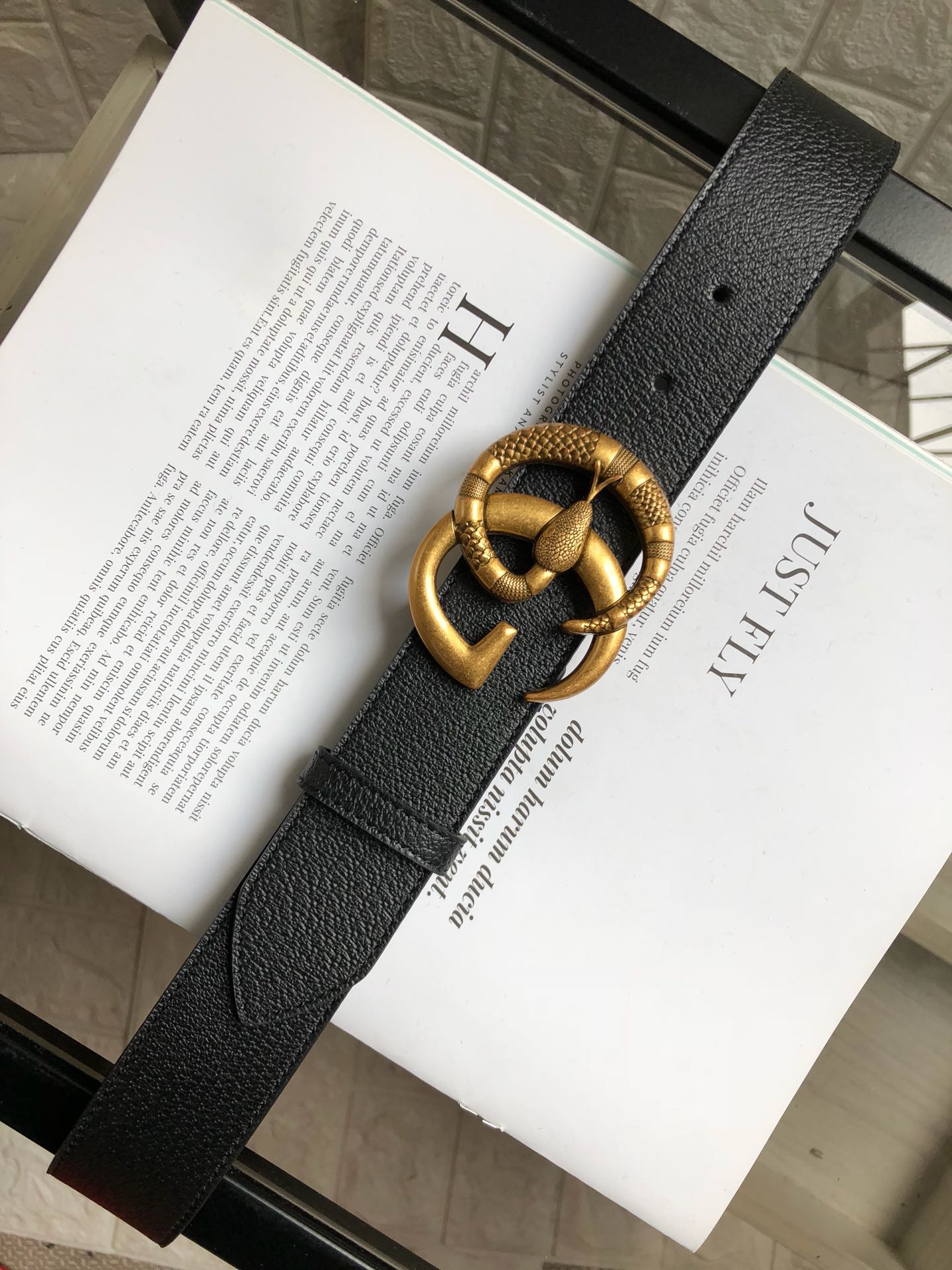 Gucci Basic Belt Cow Leather 40mm