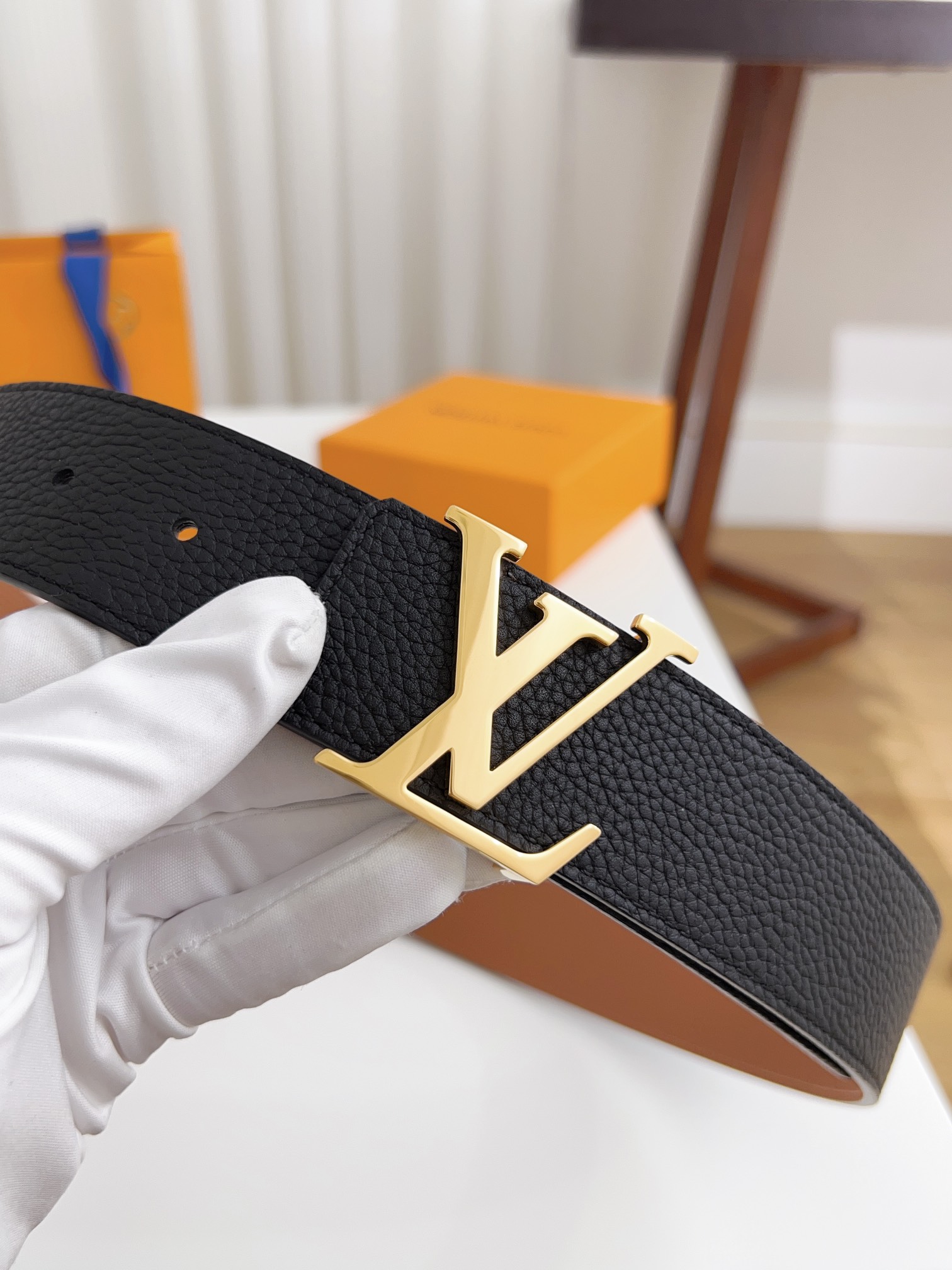 Louis Vuitton Male Basic Belt Cow Leather 125cm-l