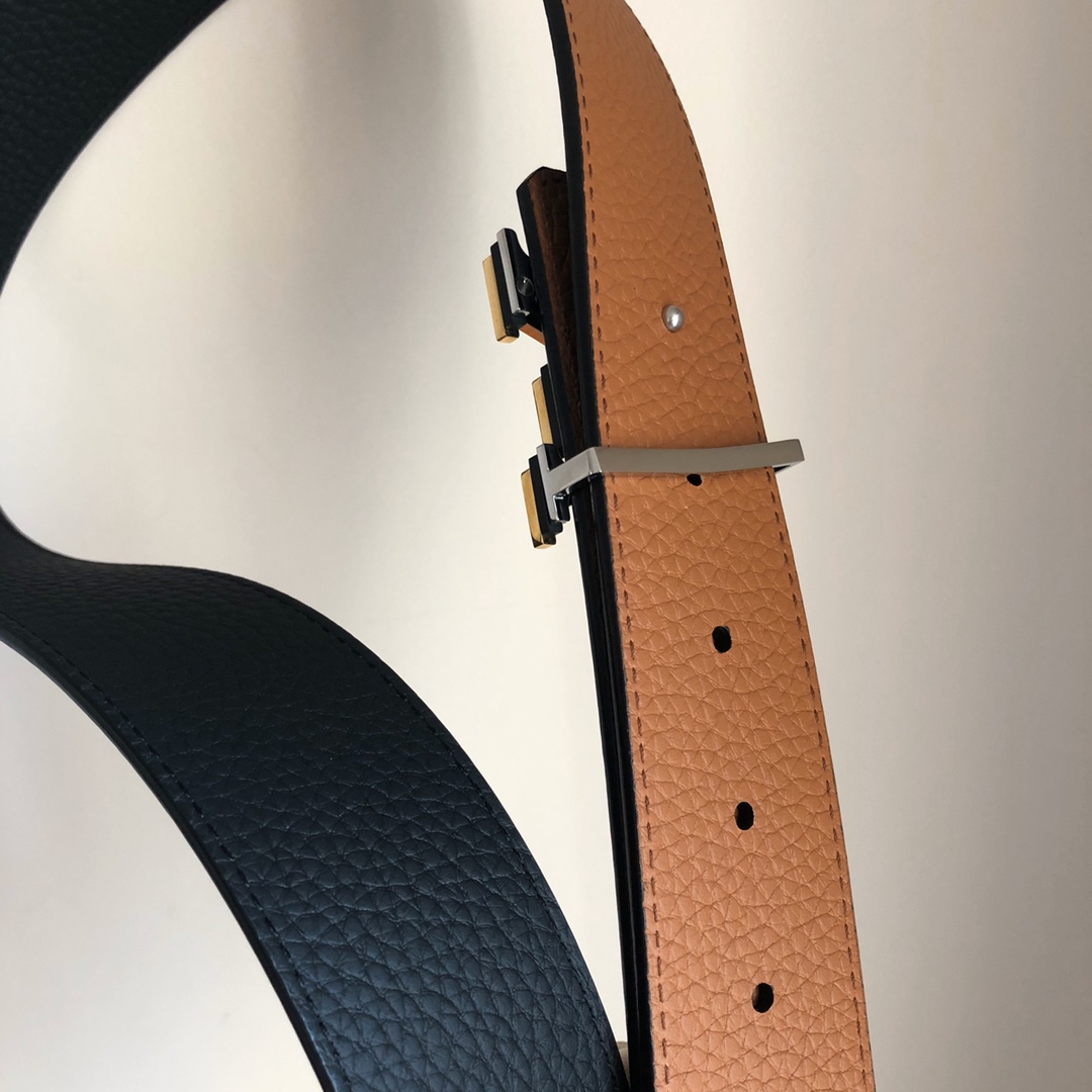 Louis Vuitton Male Leather Belt M-l