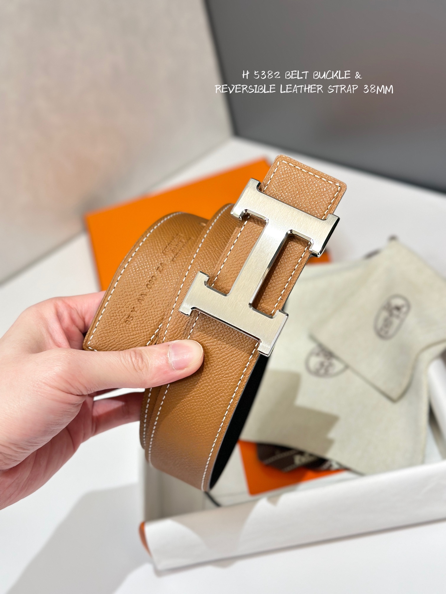 Hermès Male Basic Belt Cow Leather 38mm
