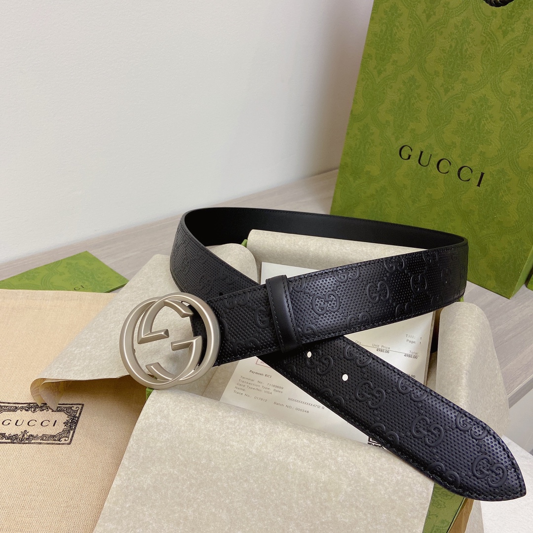 Gucci Basic Belt Top Grain Leather M