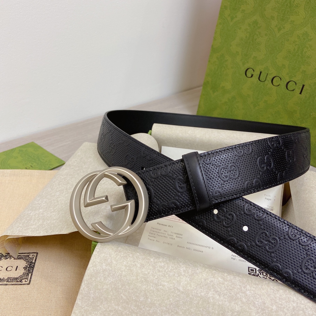 Gucci Basic Belt Top Grain Leather M