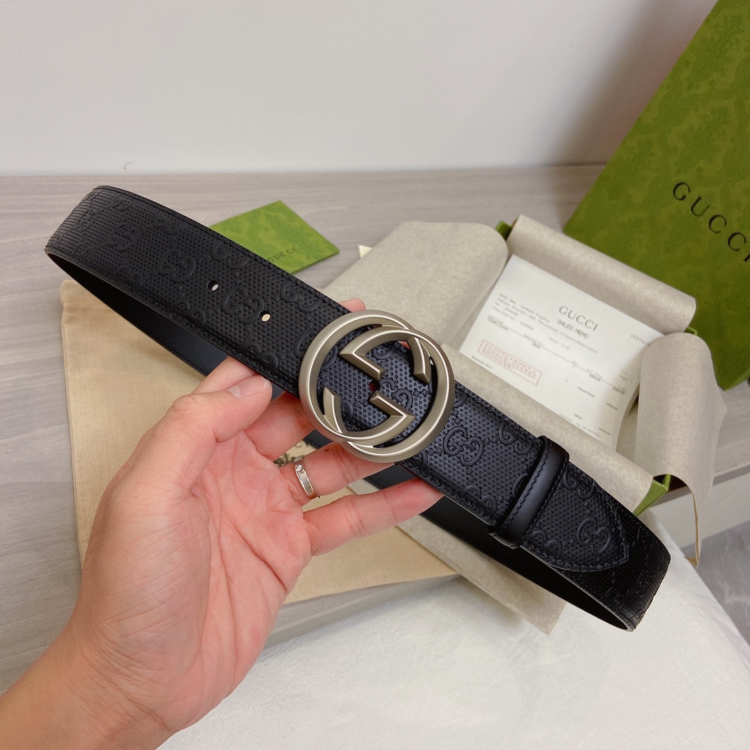 Gucci Basic Belt Top Grain Leather M