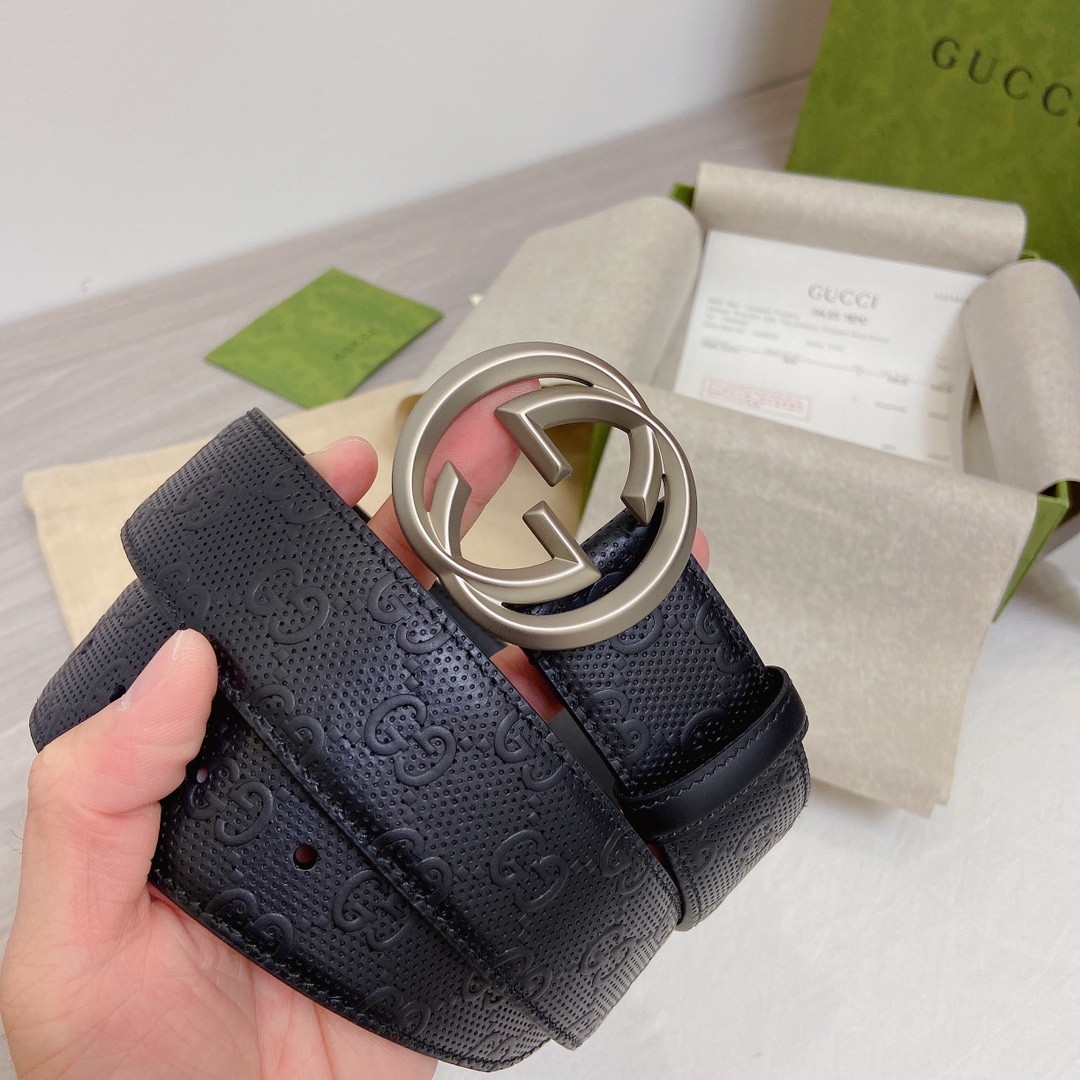 Gucci Basic Belt Top Grain Leather M