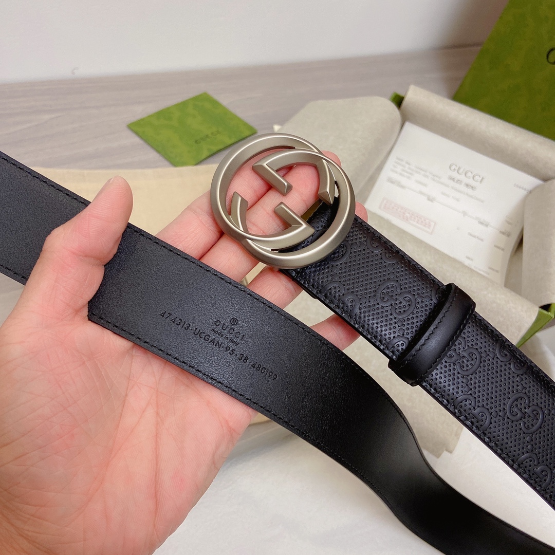 Gucci Basic Belt Top Grain Leather M