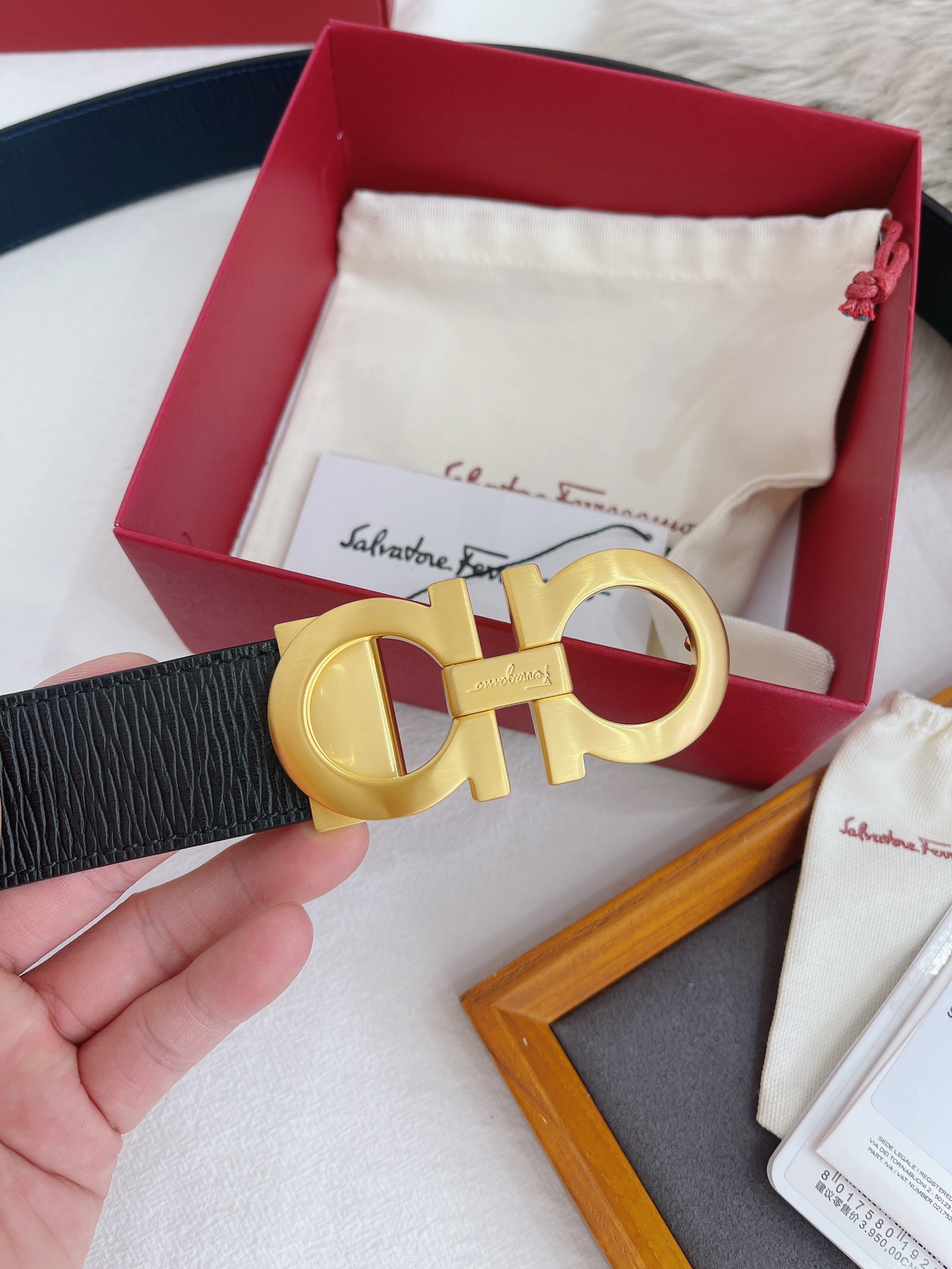 Salvatore Ferragamo Male Basic Belt Cow Leather M