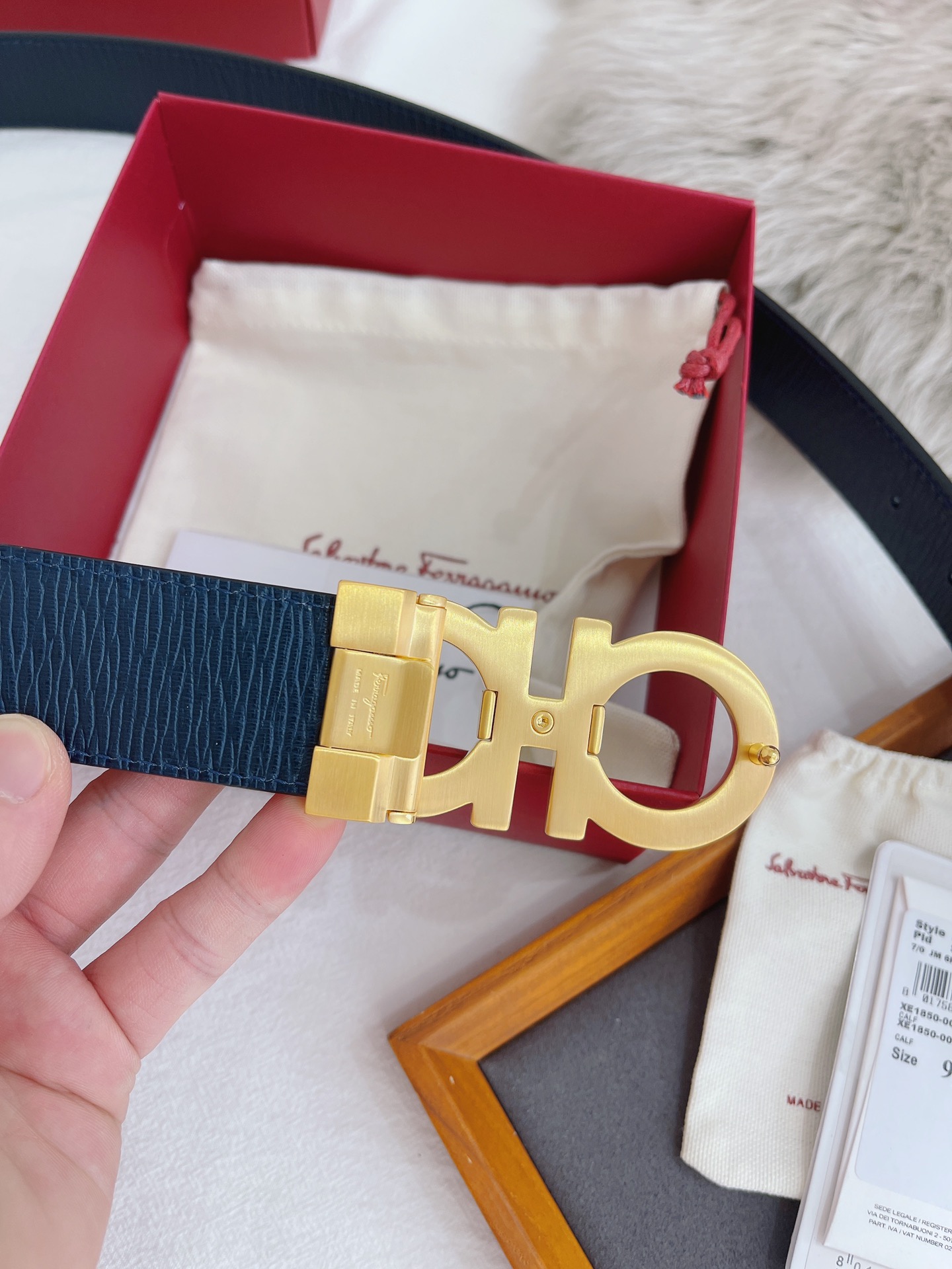 Salvatore Ferragamo Male Basic Belt Cow Leather M