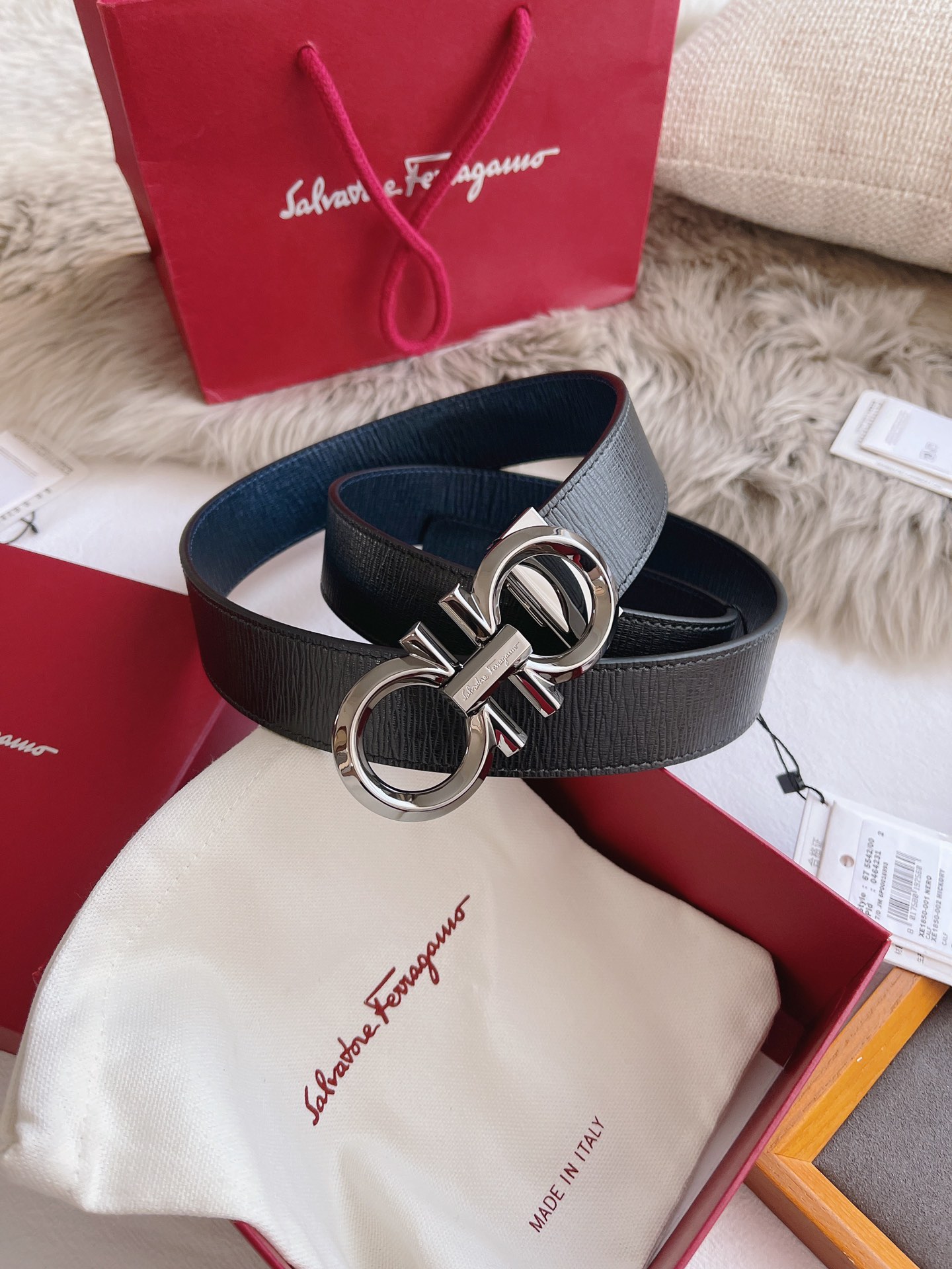 Salvatore Ferragamo Male Leather Belt M