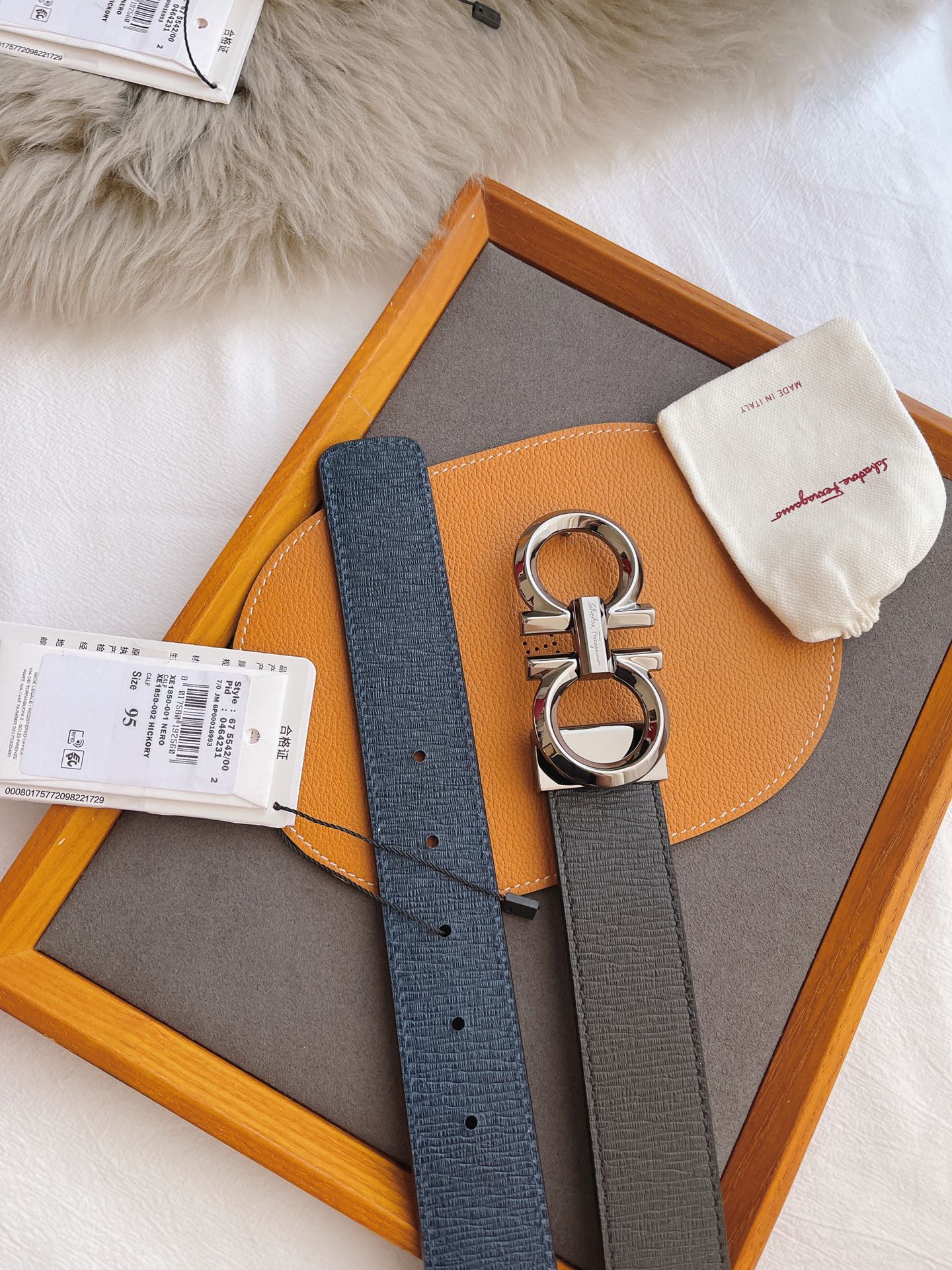 Salvatore Ferragamo Male Leather Belt M