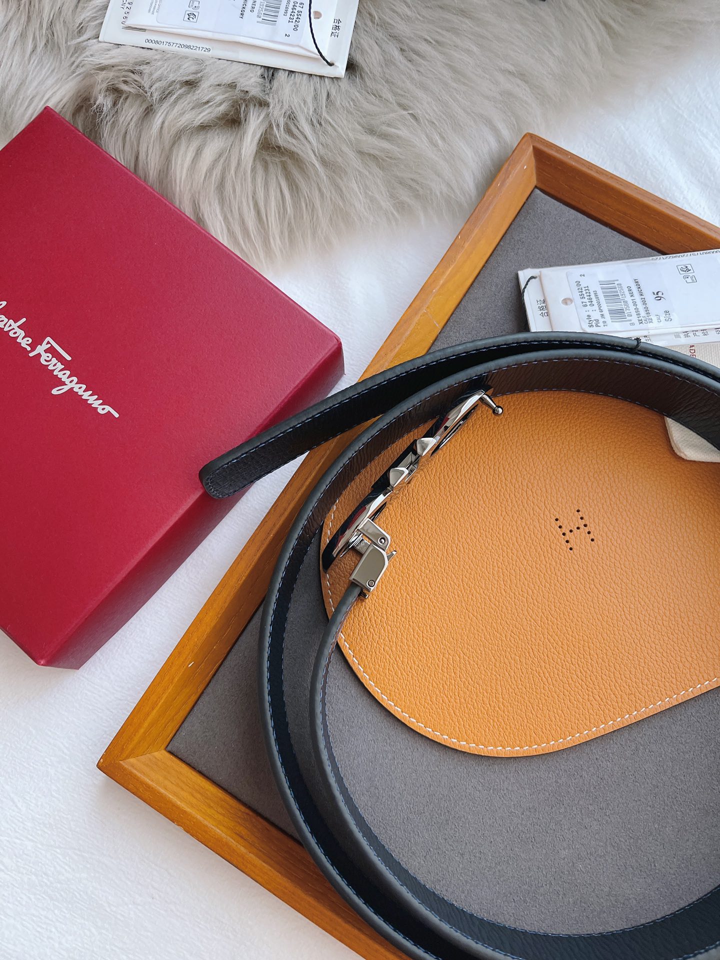 Salvatore Ferragamo Male Leather Belt M