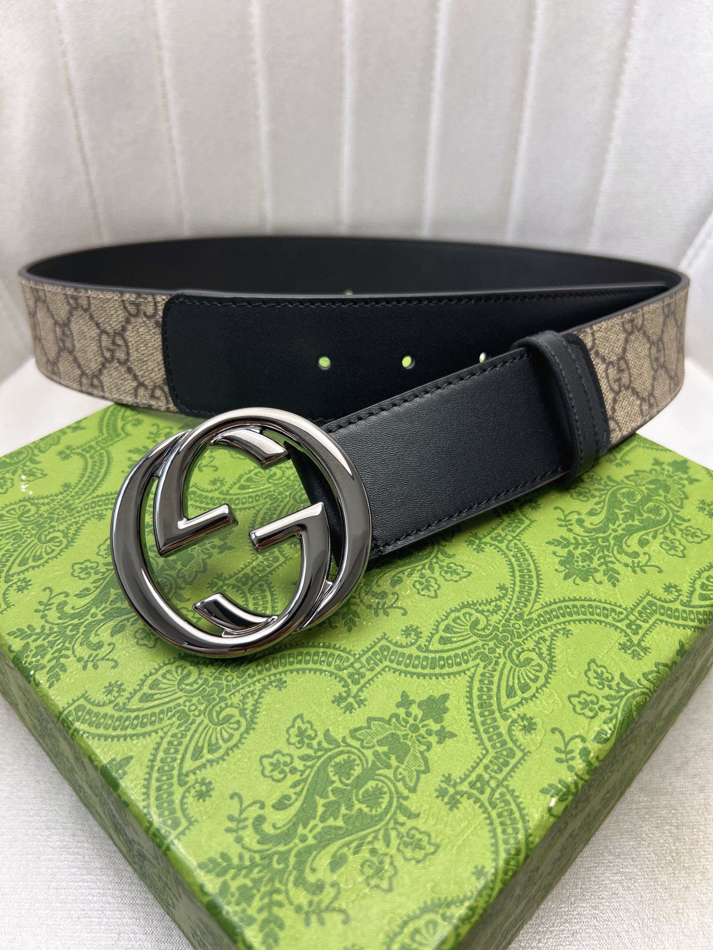 Gucci Leather Belt Top Grain Leather Waterproof