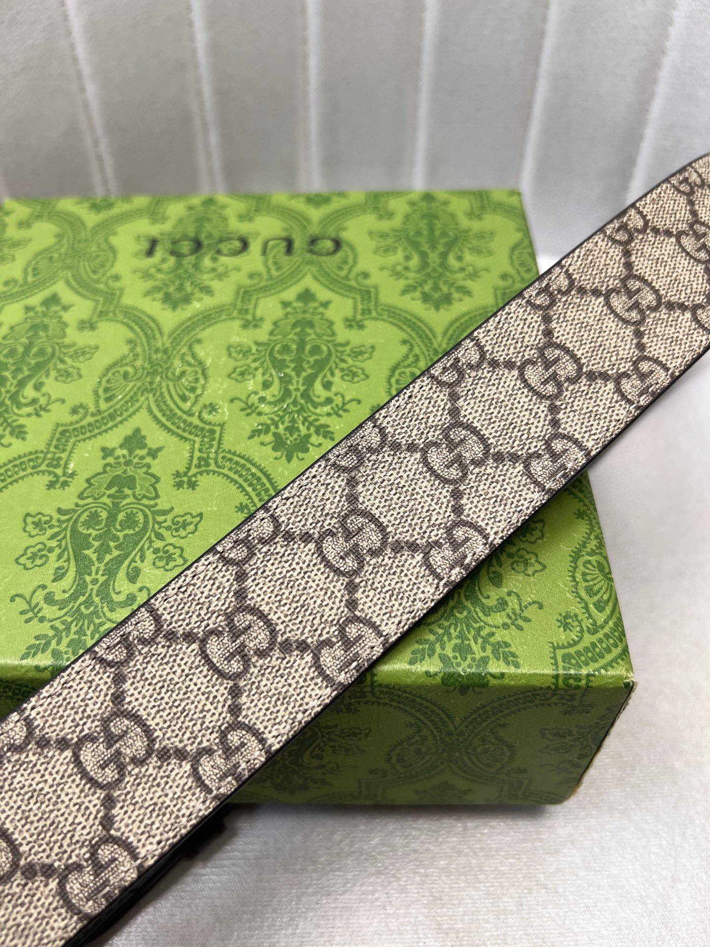 Gucci Leather Belt Top Grain Leather Waterproof