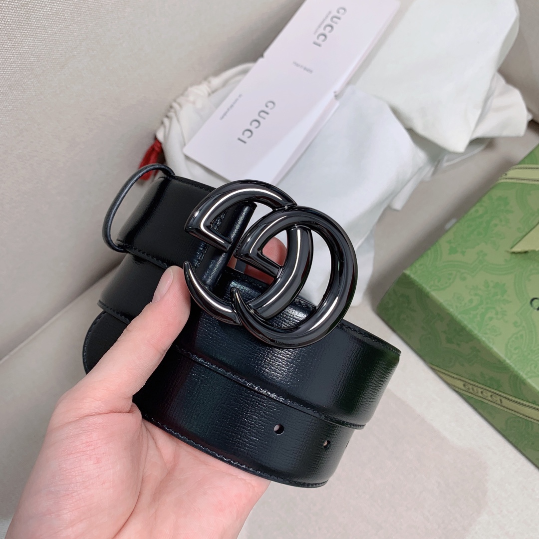 Gucci Couple Basic Belt Cow Leather