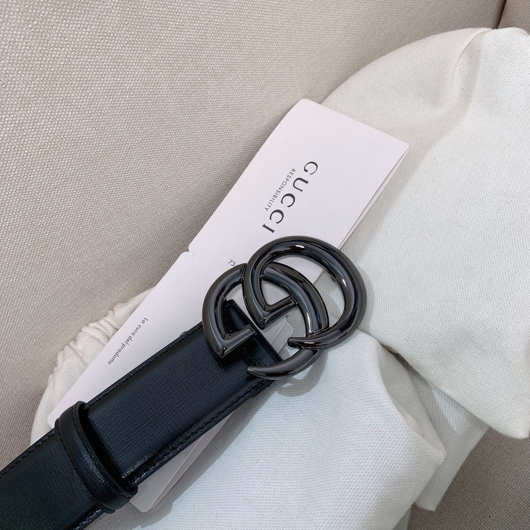 Gucci Couple Basic Belt Cow Leather
