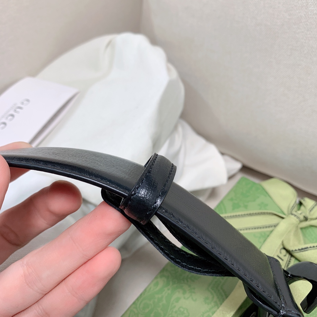 Gucci Couple Basic Belt Cow Leather