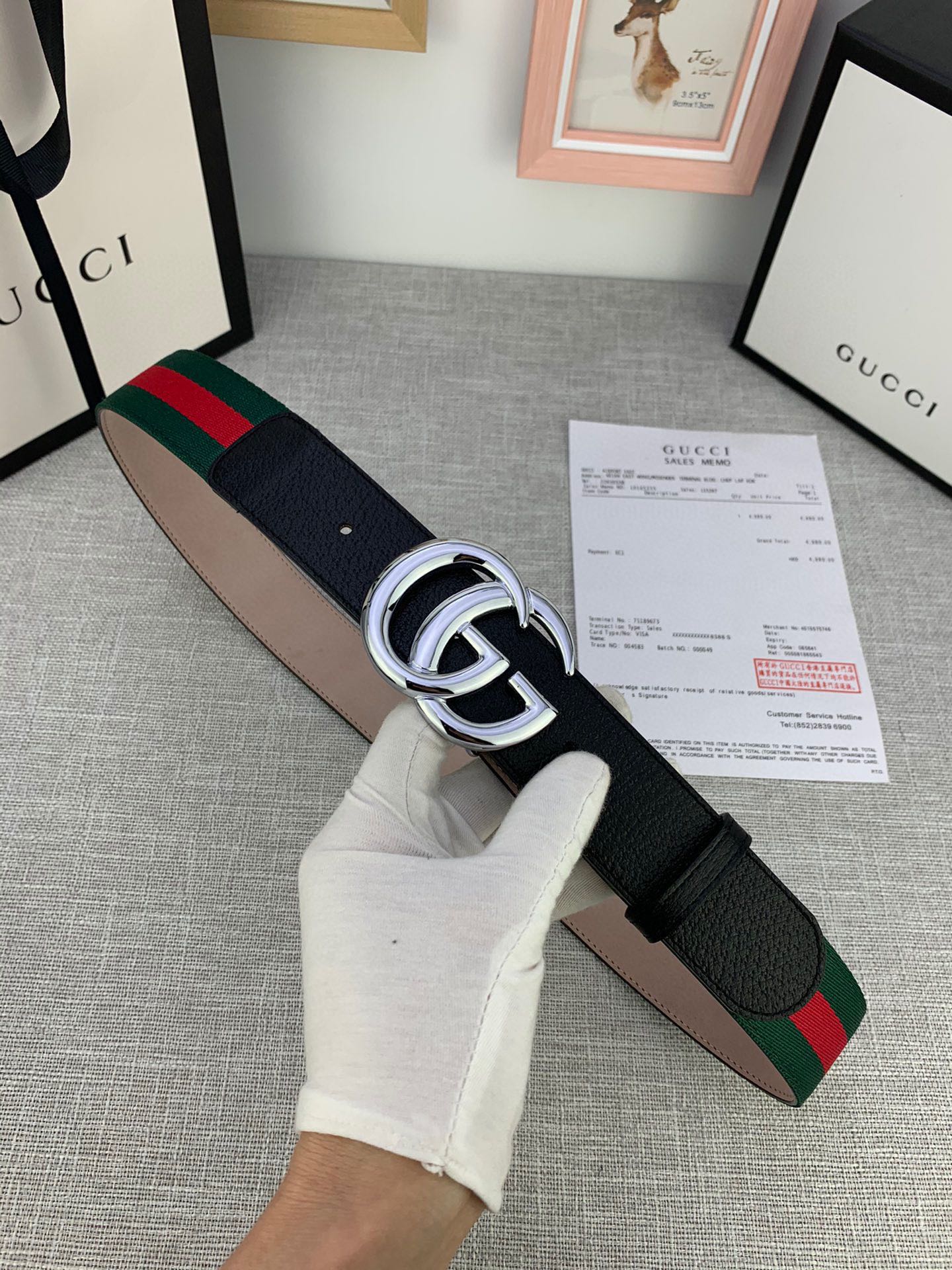 Gucci Canvas Belt Canvas M