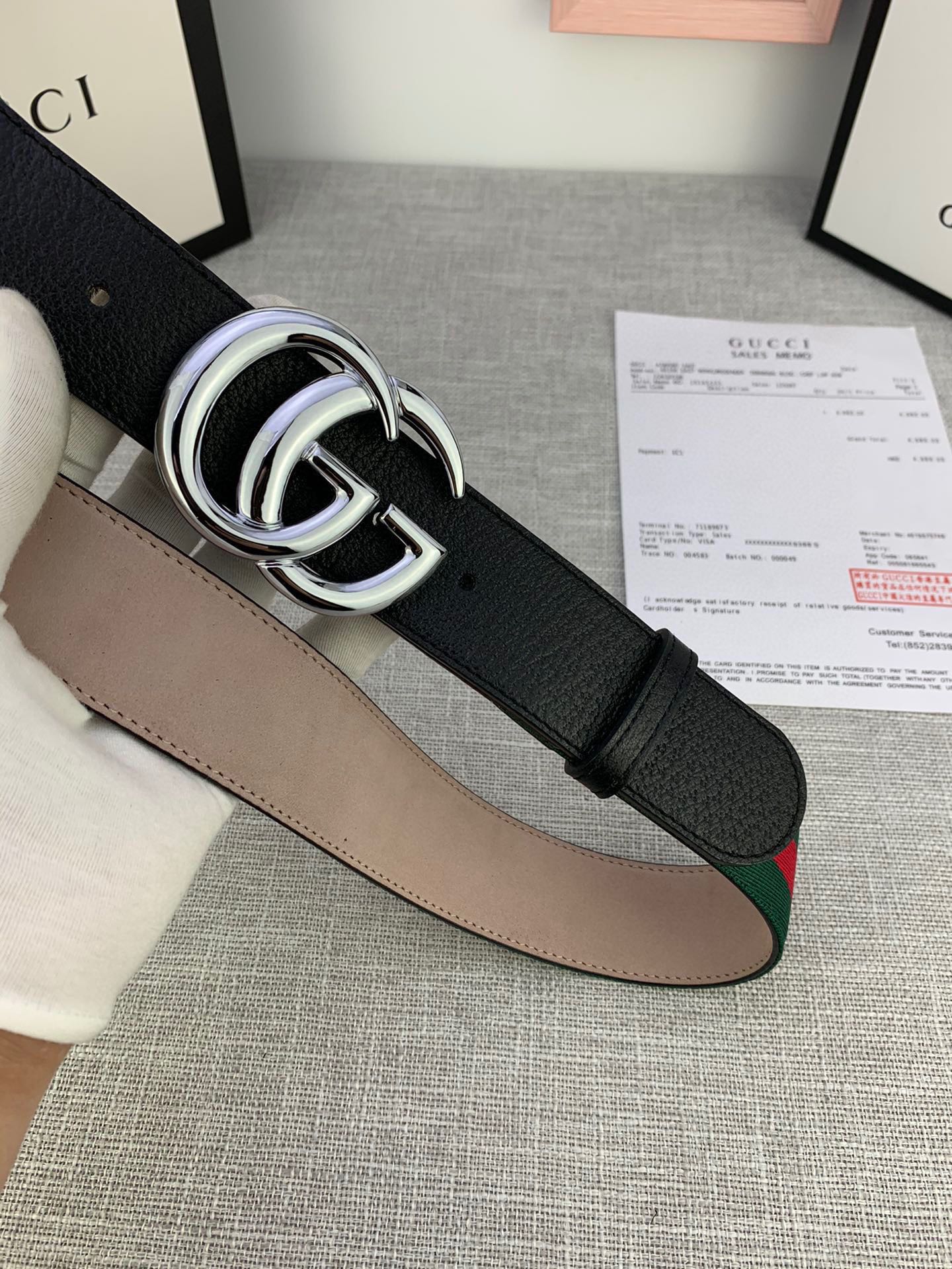 Gucci Canvas Belt Canvas M