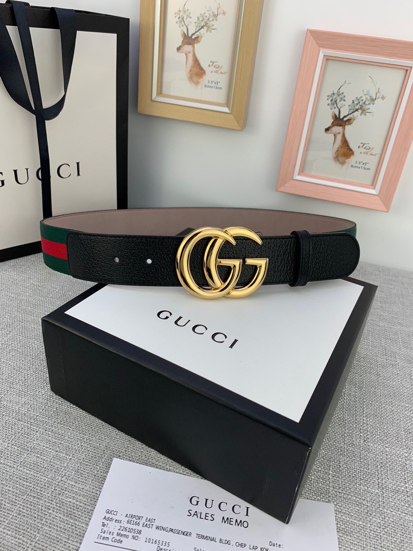 Gucci Canvas Belt Canvas M