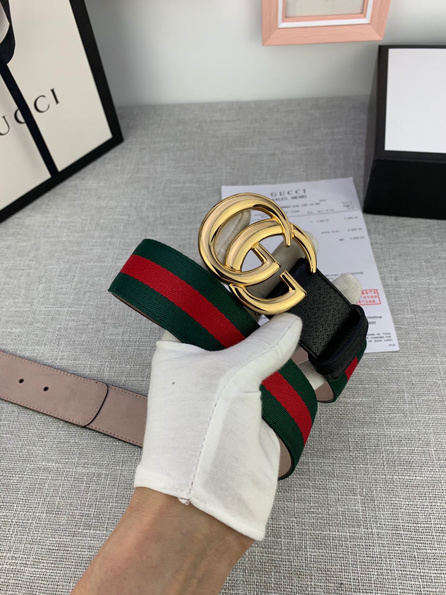 Gucci Canvas Belt Canvas M