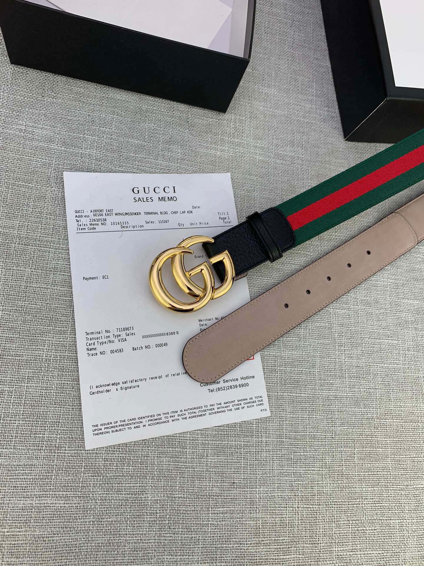 Gucci Canvas Belt Canvas M